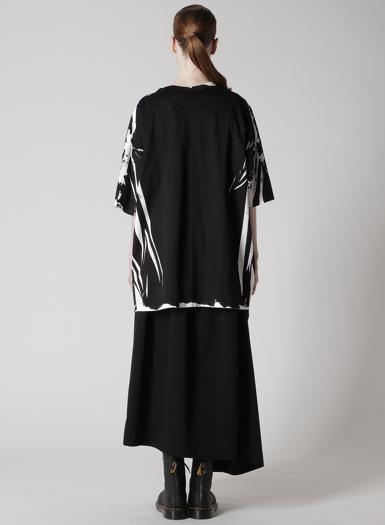 COTTON LACE/PRINT BIG POCKET PULLOVER