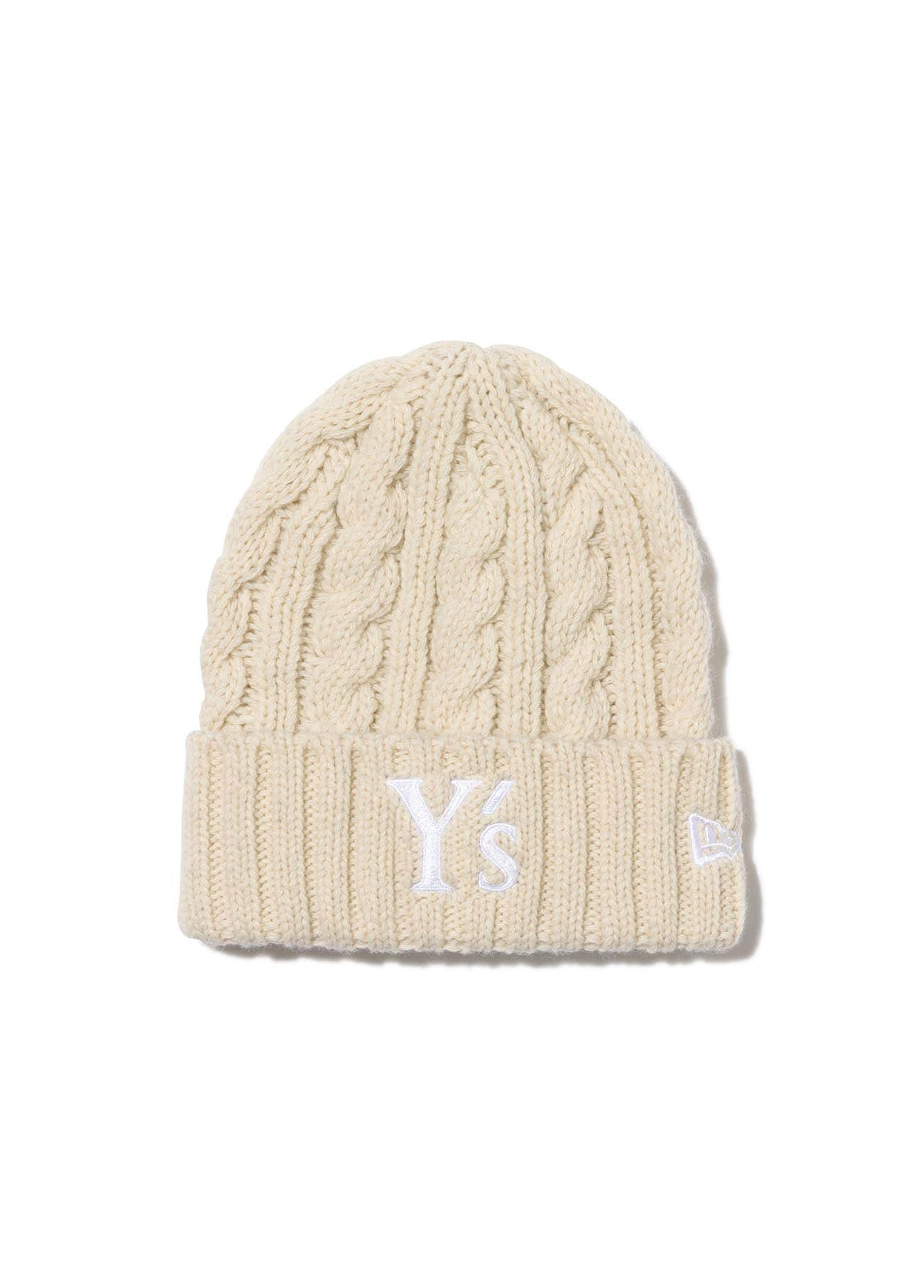 Y's × New Era] LOW GAUGE CUFF KNIT(FREE SIZE Off White): Y's｜THE