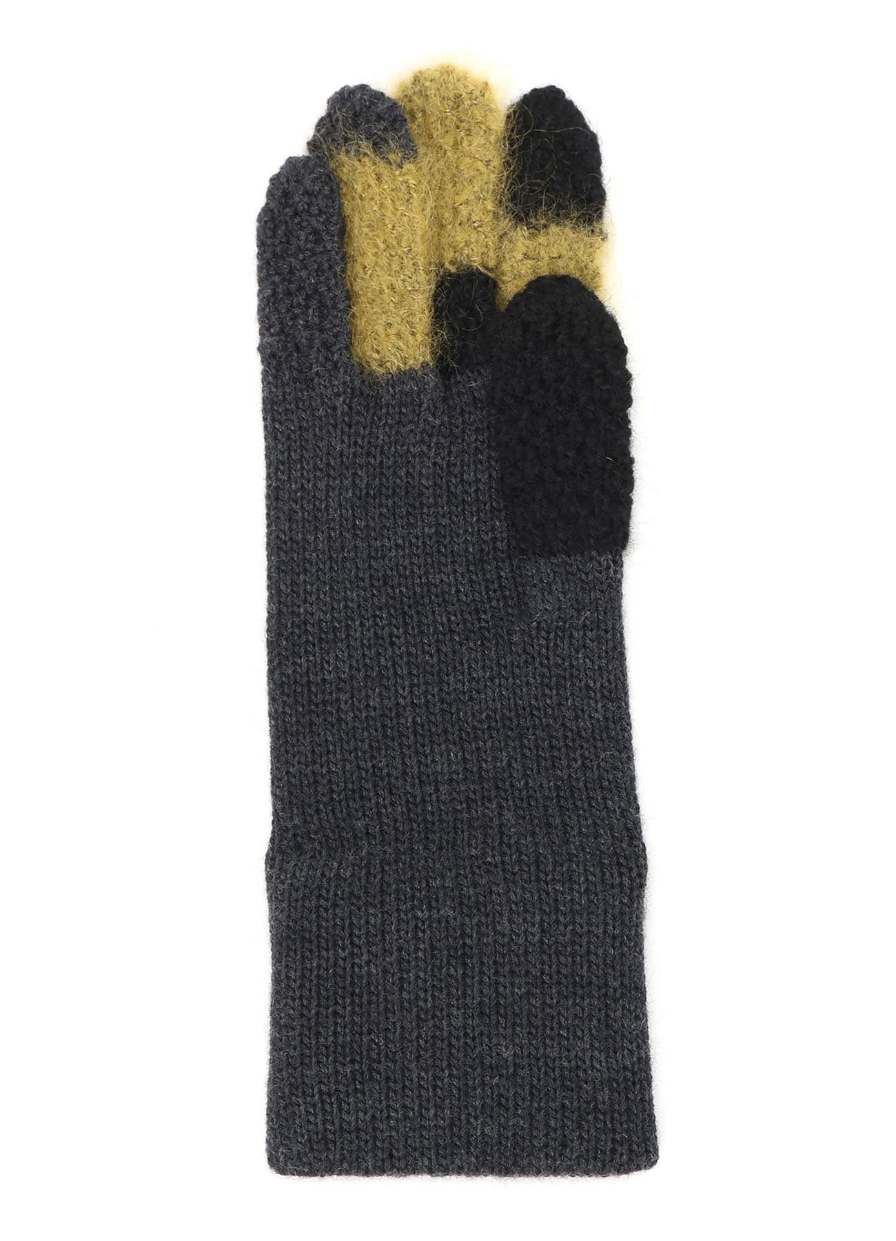 【10/18 12:00 Release】W SLUB×MOHAIR PATCHED SHORT GLOVES