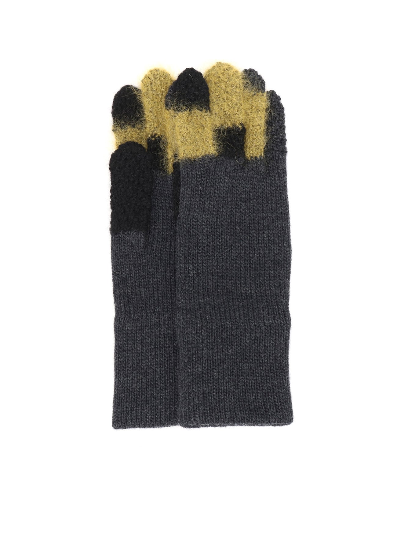 【10/18 12:00 Release】W SLUB×MOHAIR PATCHED SHORT GLOVES