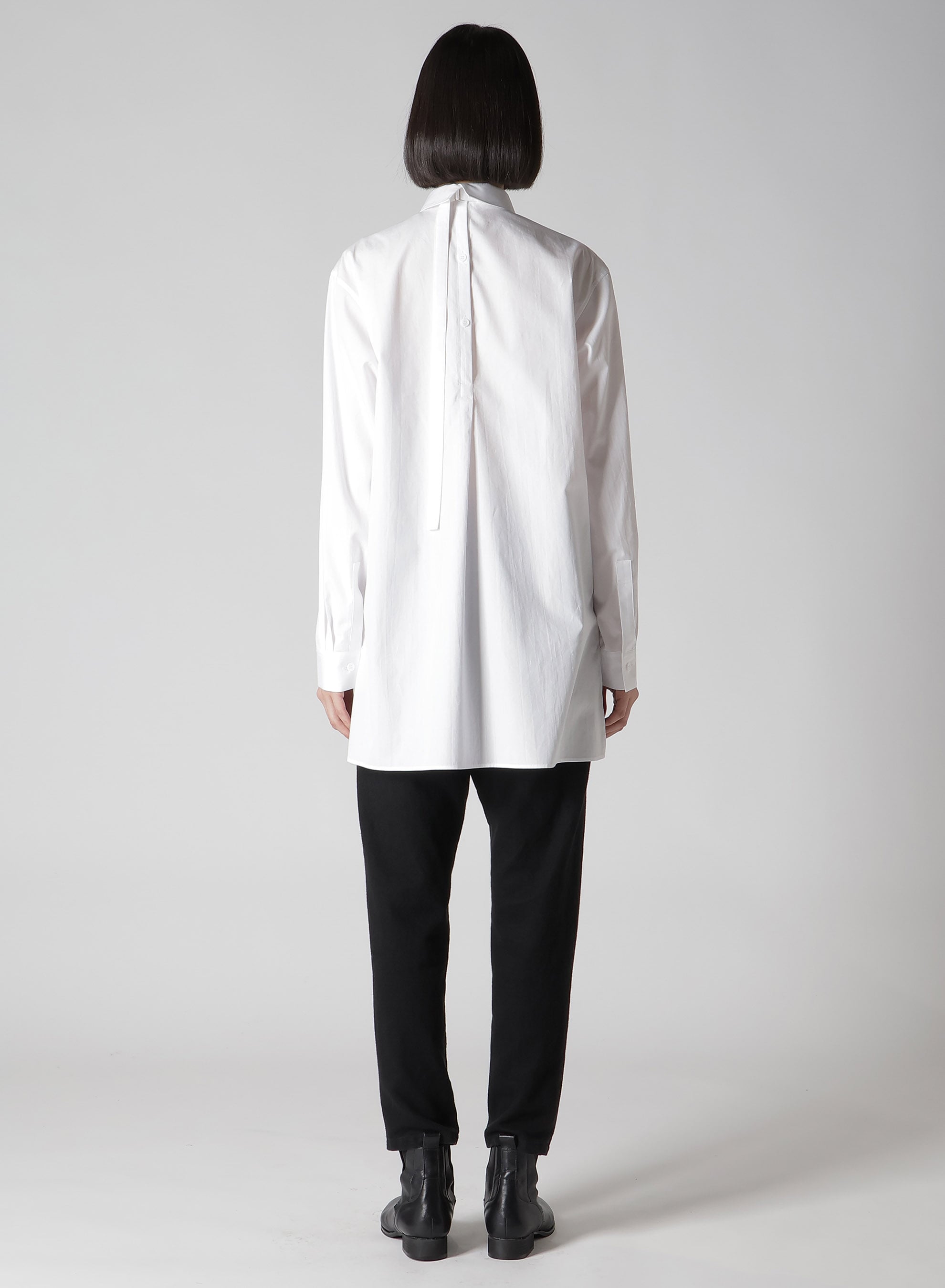 100/2 BROAD BACK TUCKED OPEN TAB BLOUSE