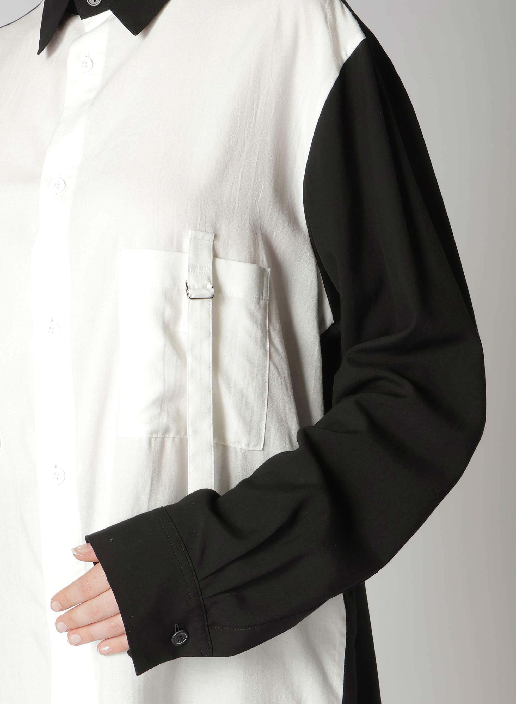 80/2 BROAD BACK TUCKED OPEN TAB BLOUSE
