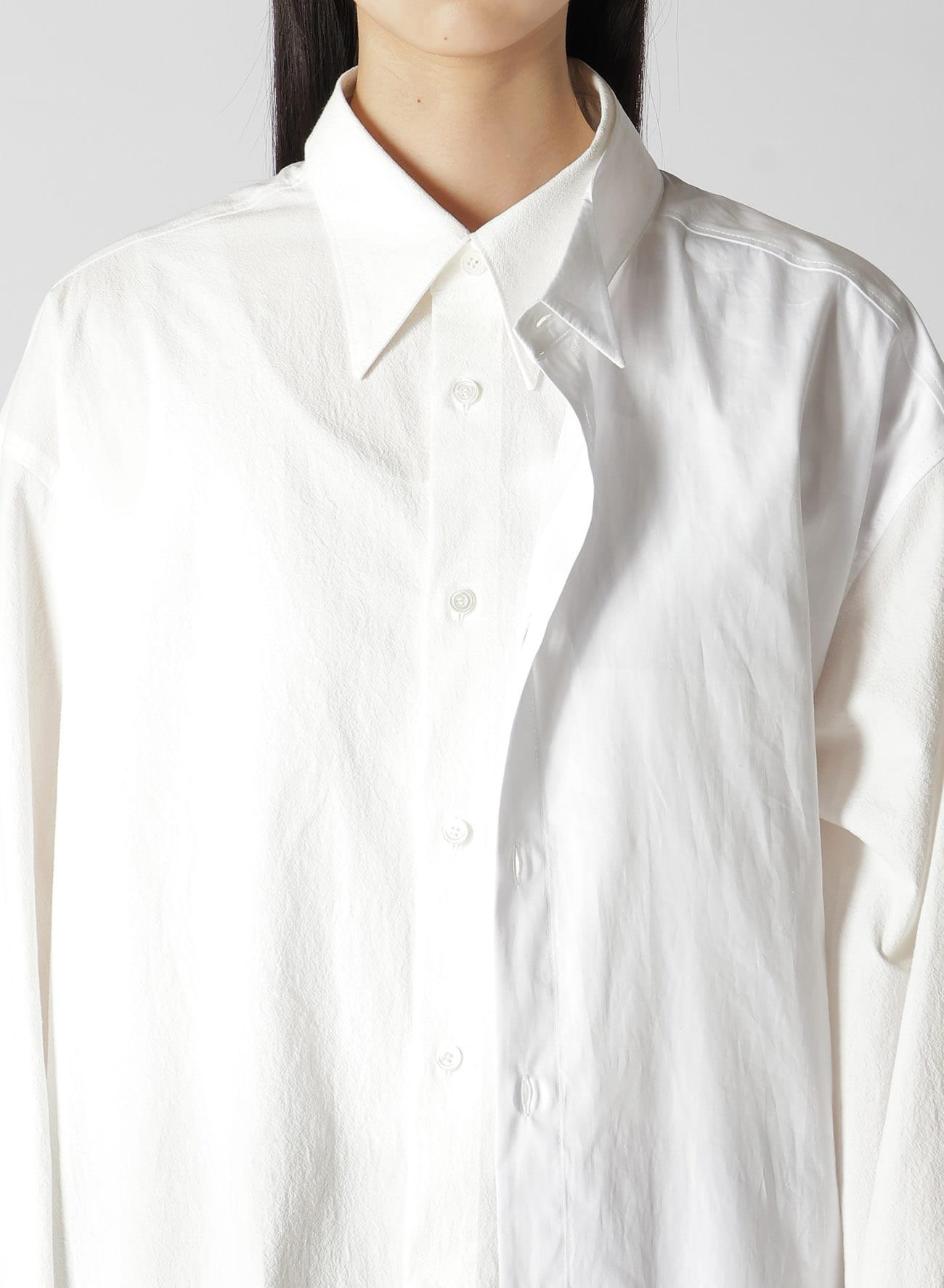 【7/17 12:00 Release】HIGH TWISTED COTTON DOUBLE LAYERED WING COLLAR SHIRT