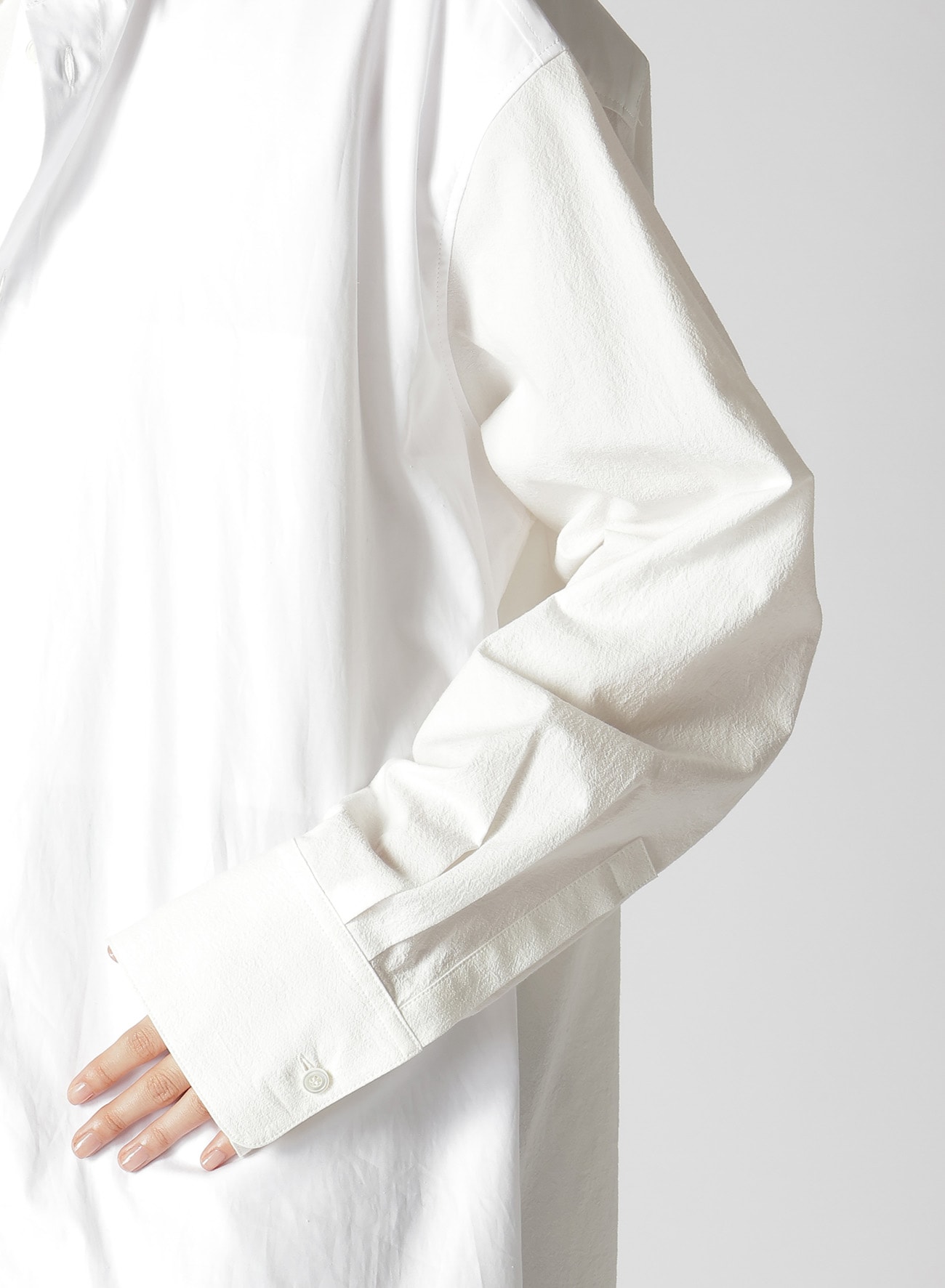 【7/17 12:00 Release】HIGH TWISTED COTTON DOUBLE LAYERED WING COLLAR SHIRT