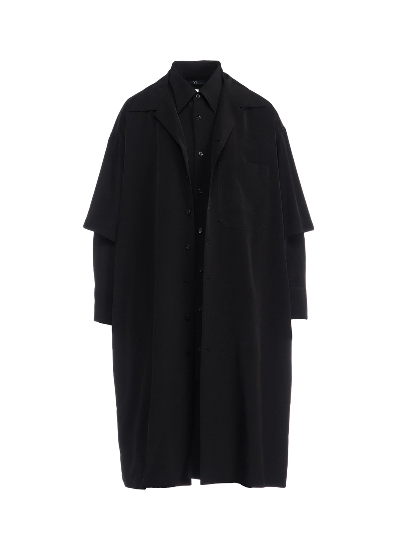 【8/7 12:00 Release】TRIACETATE/POLYESTER DOUBLE LAYERED LONG SHIRT