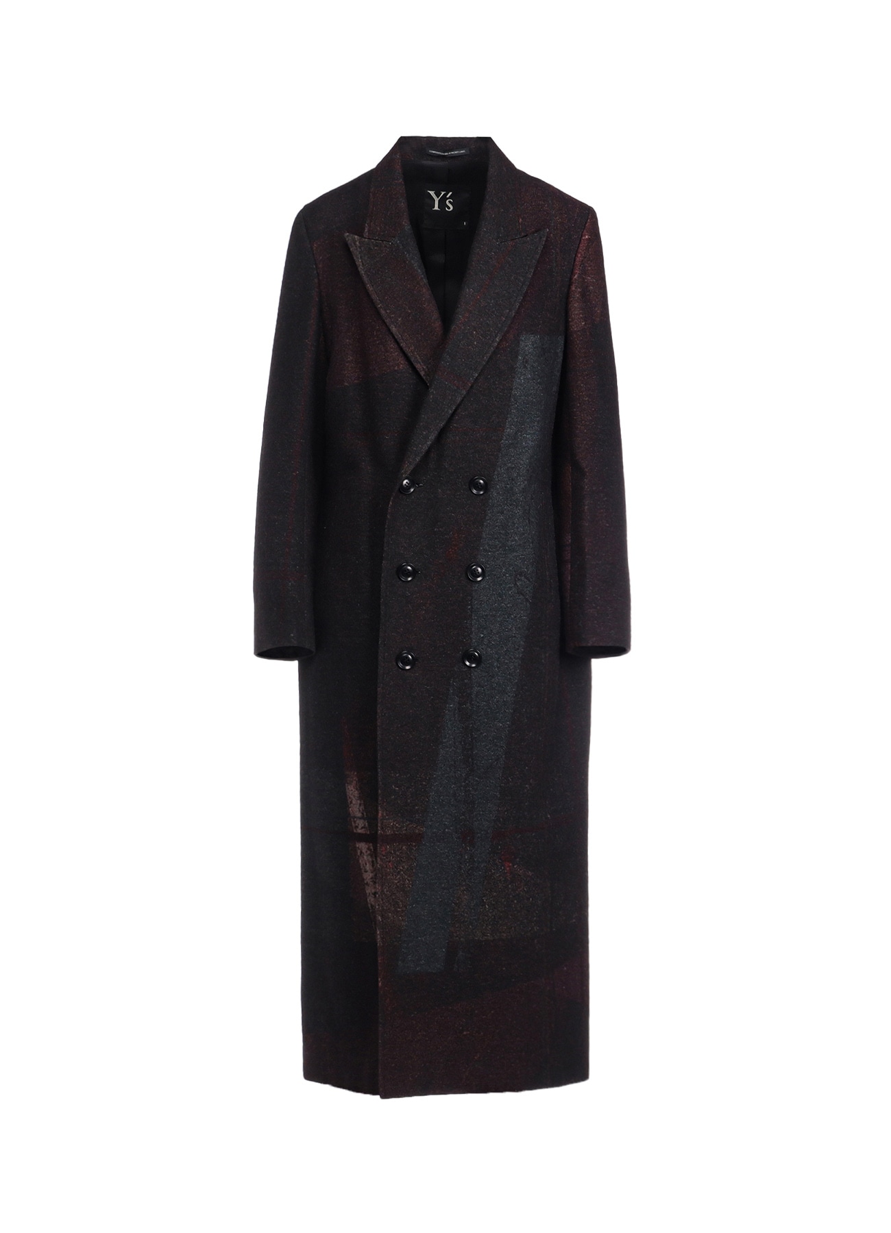 RAISED C/W TWILL PEALED CHECK PT W FRONT LONG COAT