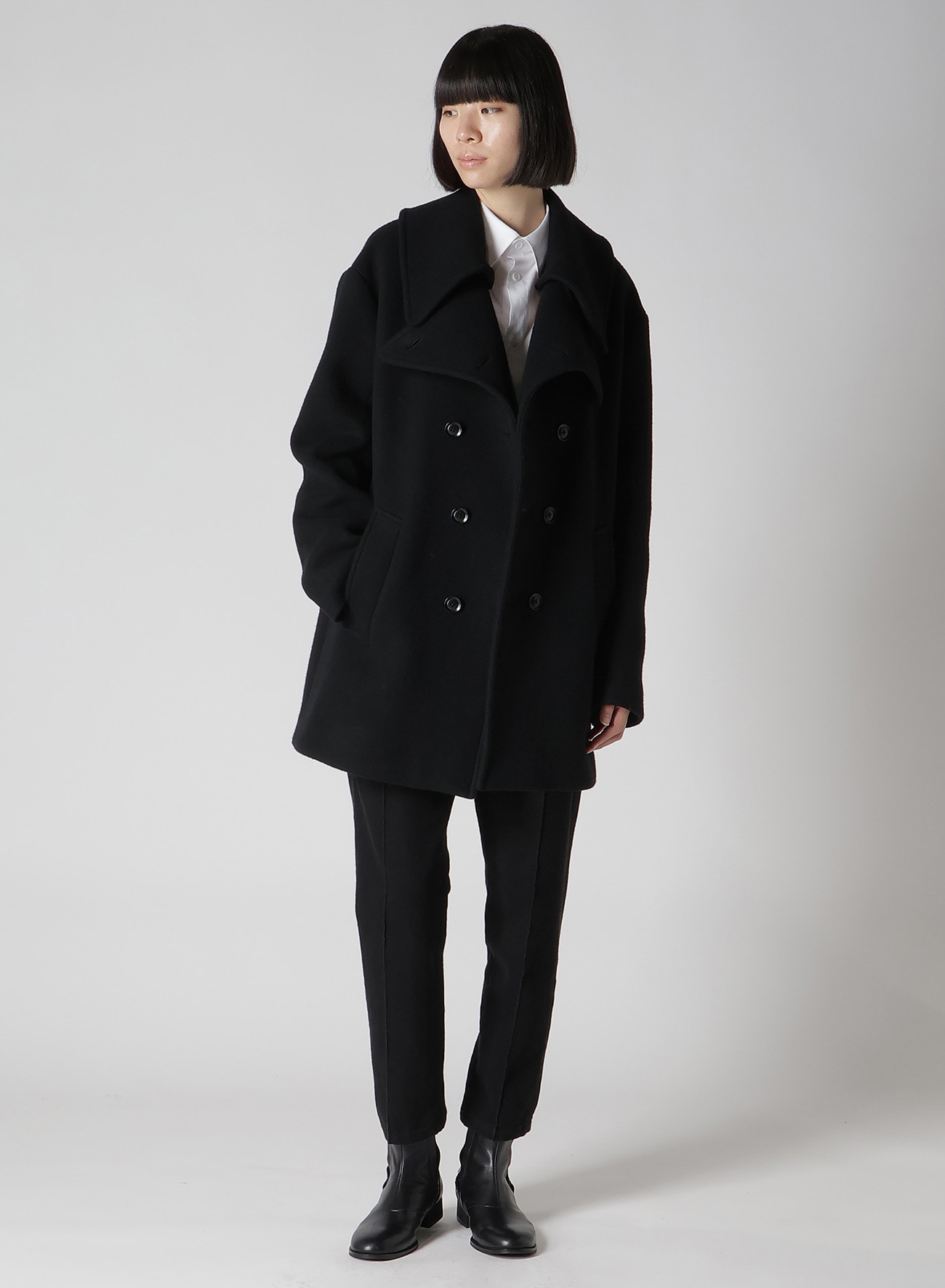 【11/1 12:00 Release】WOOL DOUBLE MOSSER SHORT COAT