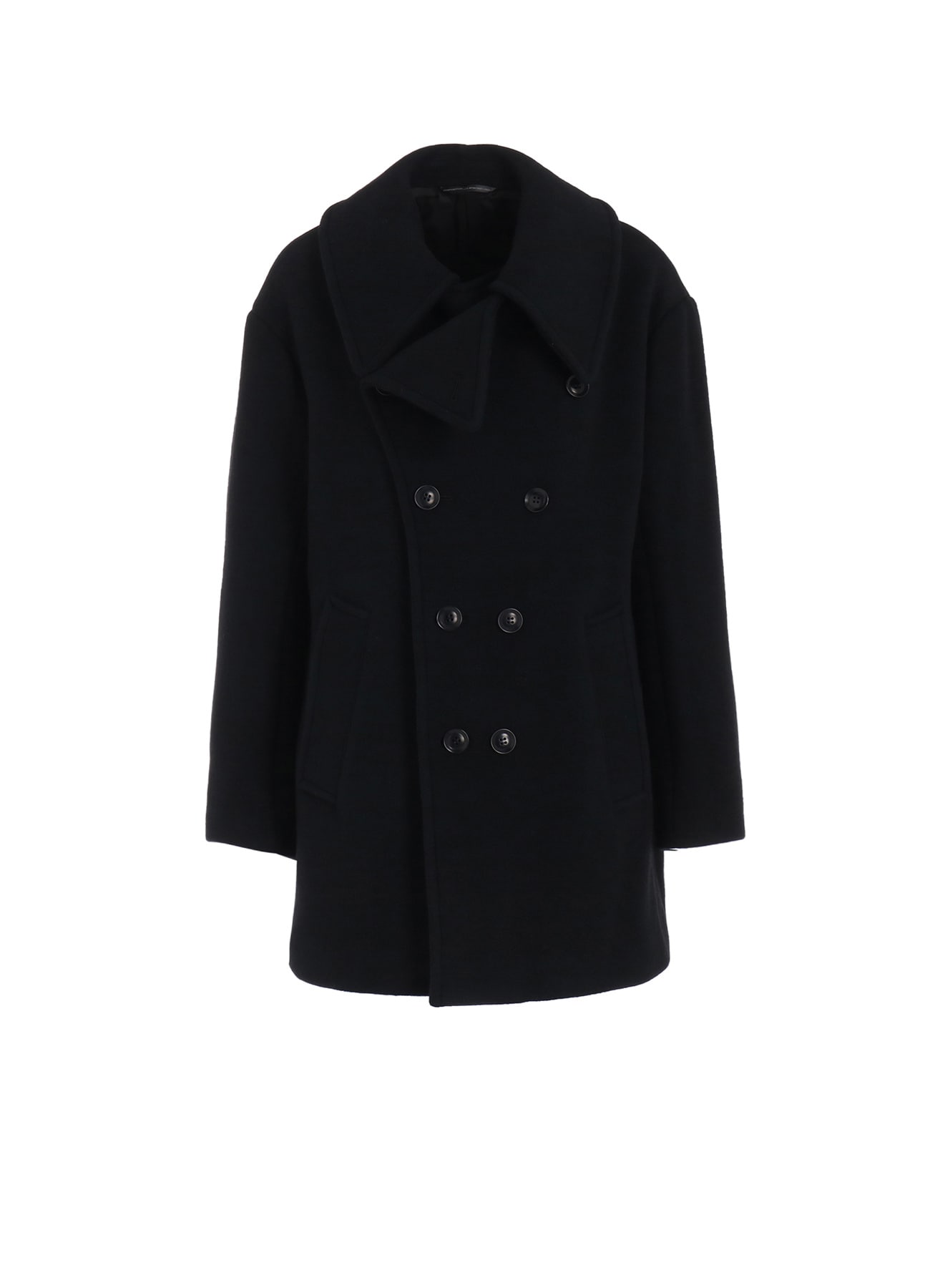 WOOL DOUBLE MOSSER SHORT COAT