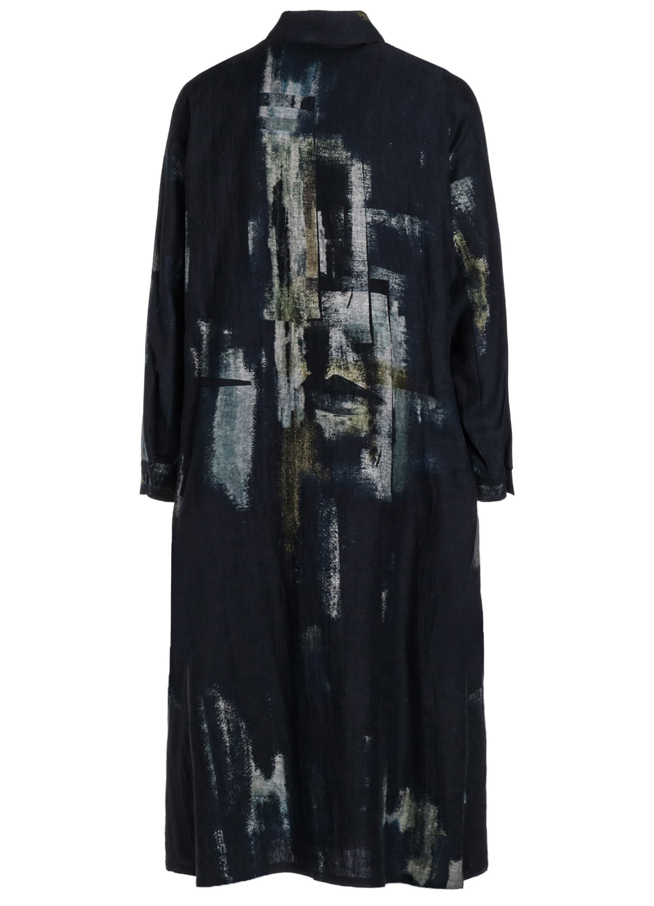 L/C DENIM CUBISM PRINT IRREGULAR SHIRT DRESS