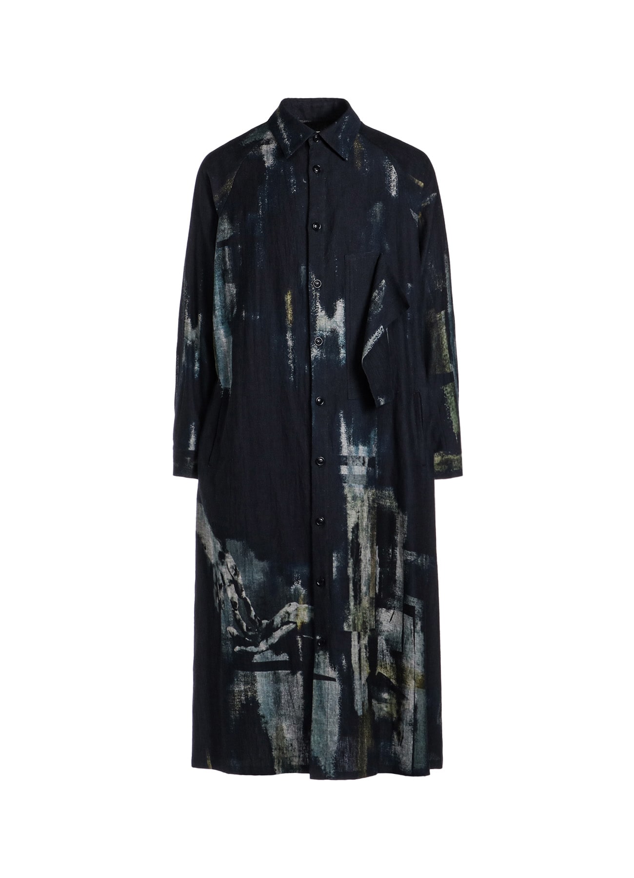 【9/1 12:00 Release】L/C DENIM CUBISM PRINT IRREGULAR SHIRT DRESS