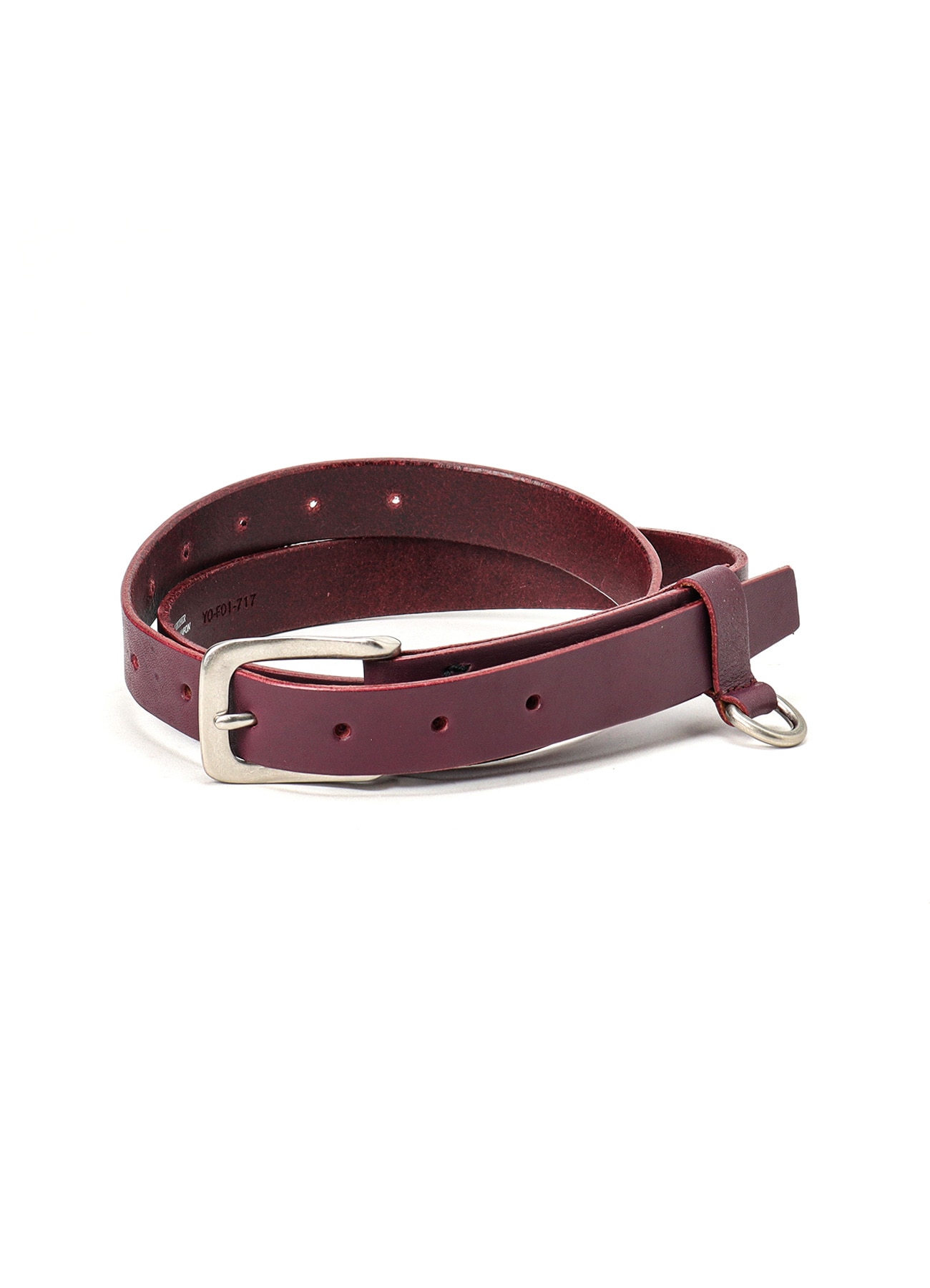 SEMI-GLOSS LEATHER 25MM BELT