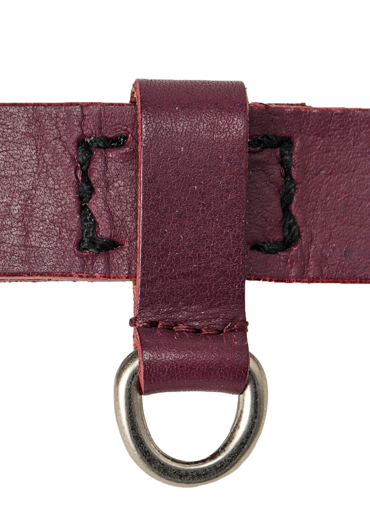 SEMI-GLOSS LEATHER 25MM BELT