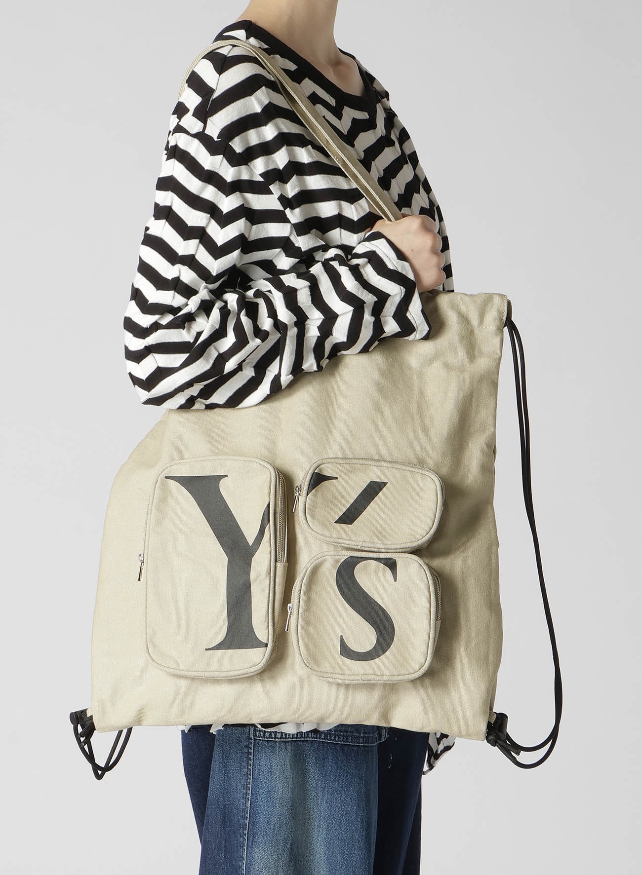 Y'S LOGO CANVAS NAPSACK