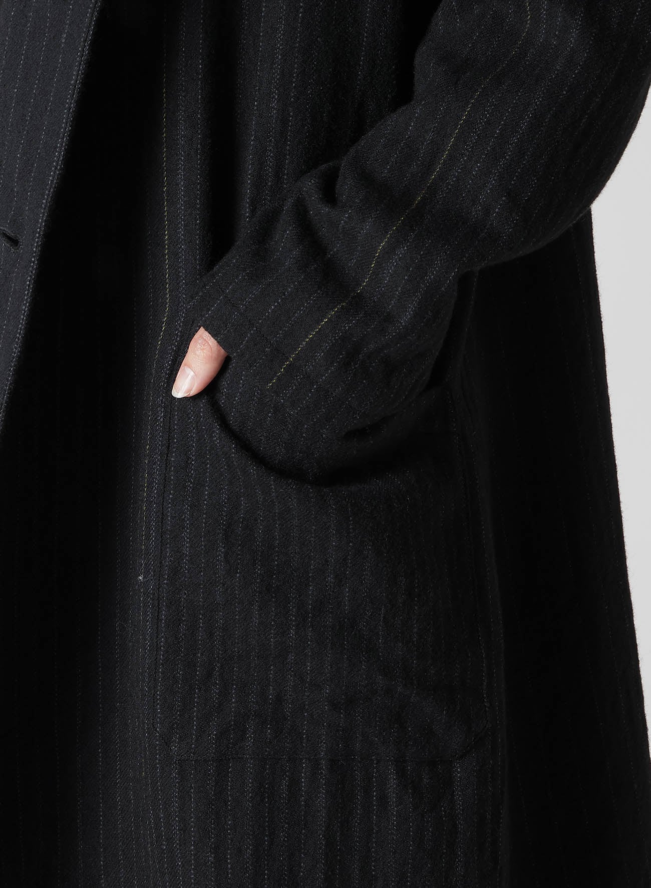 【9/13 12:00 Release】WOOL PINSTRIPE LEFT FACING JACKET