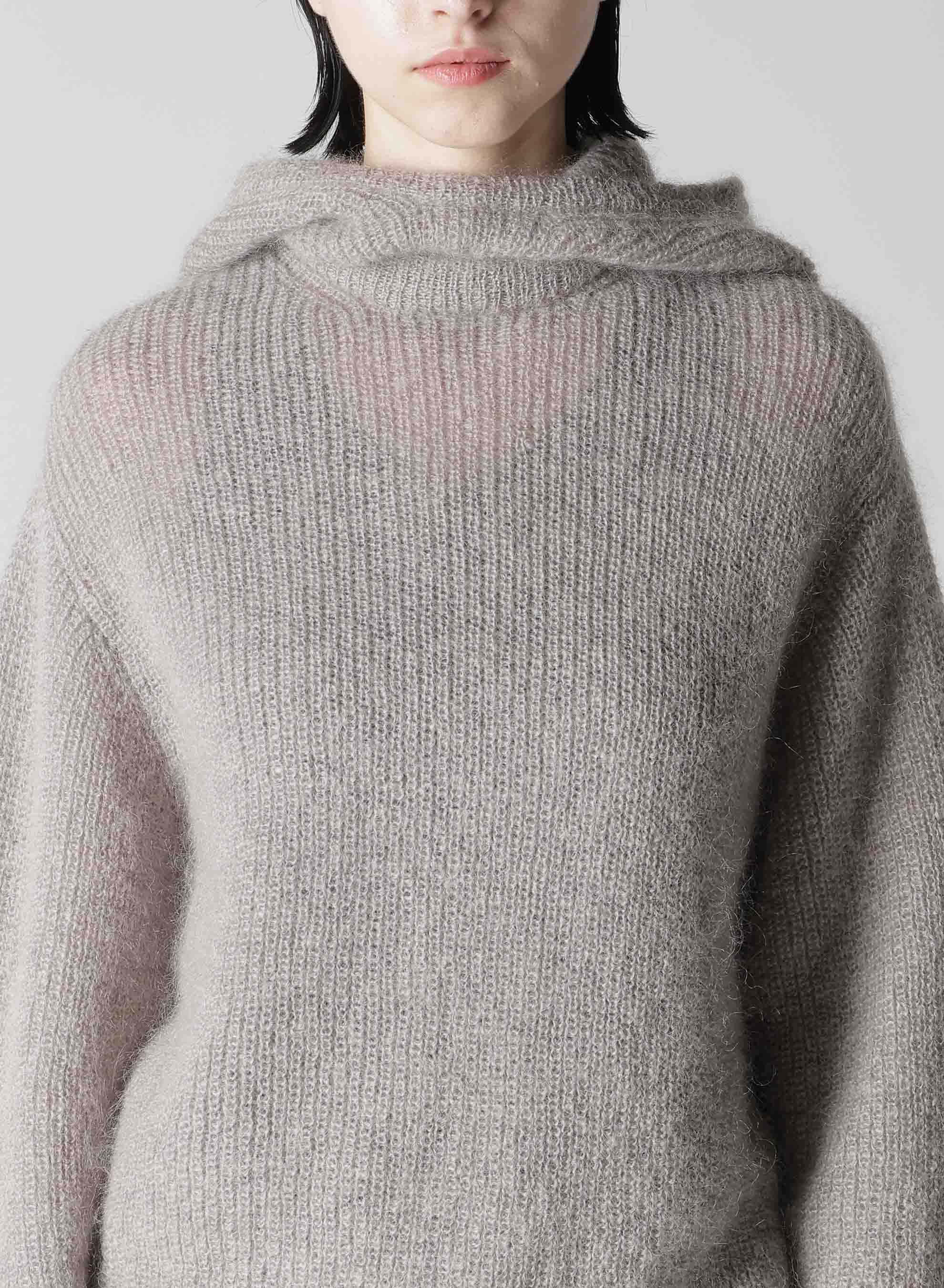 MOHAIR HOODIE PULLOVER