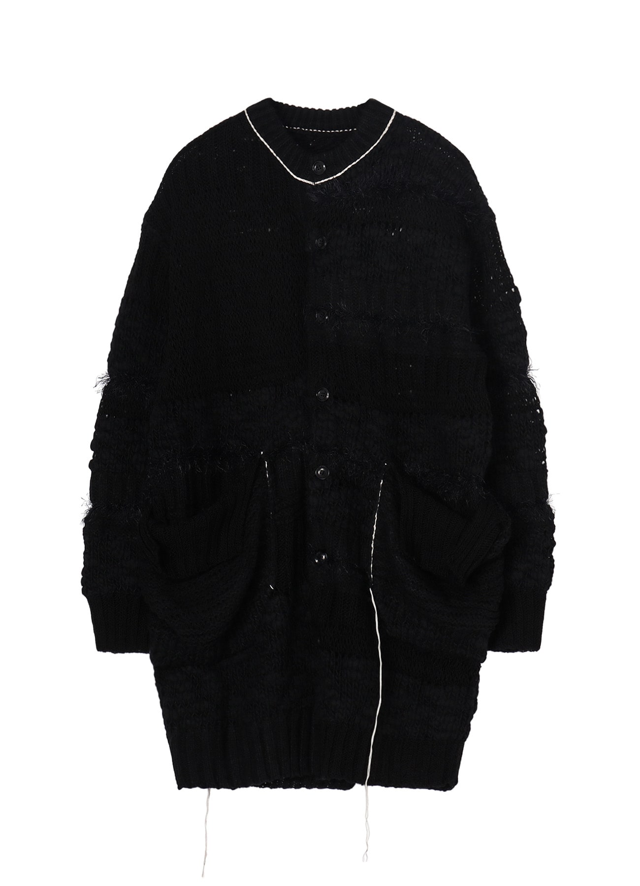 【9/1 12:00 Release】MULTI FABRIC ROUND NECK CARDIGAN