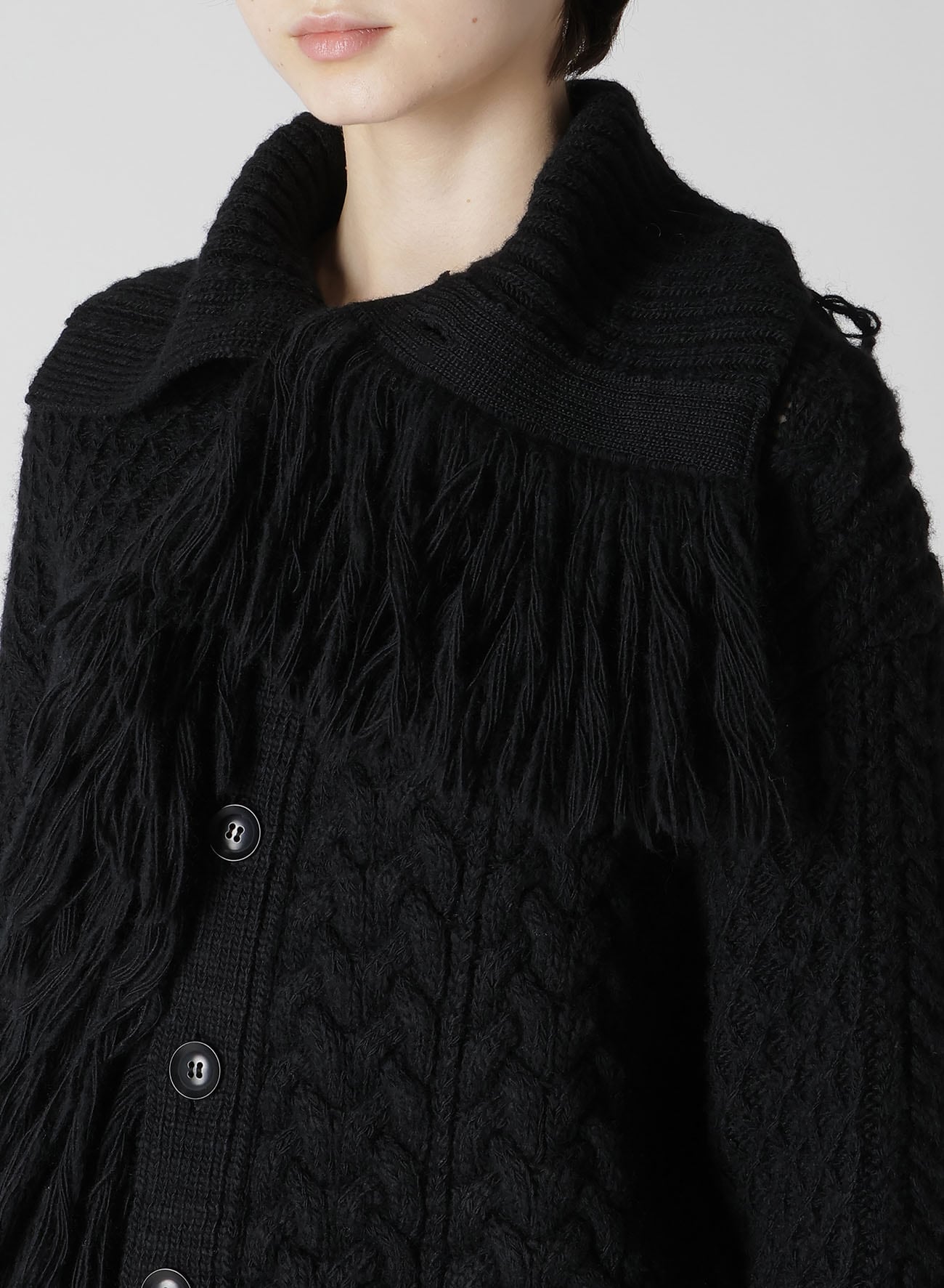 【11/1 12:00 Release】CABLE/FRINGE CARDIGAN