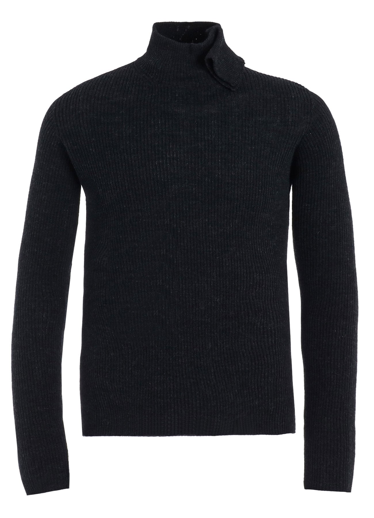 HIGH NECK RIBBED PULLOVER