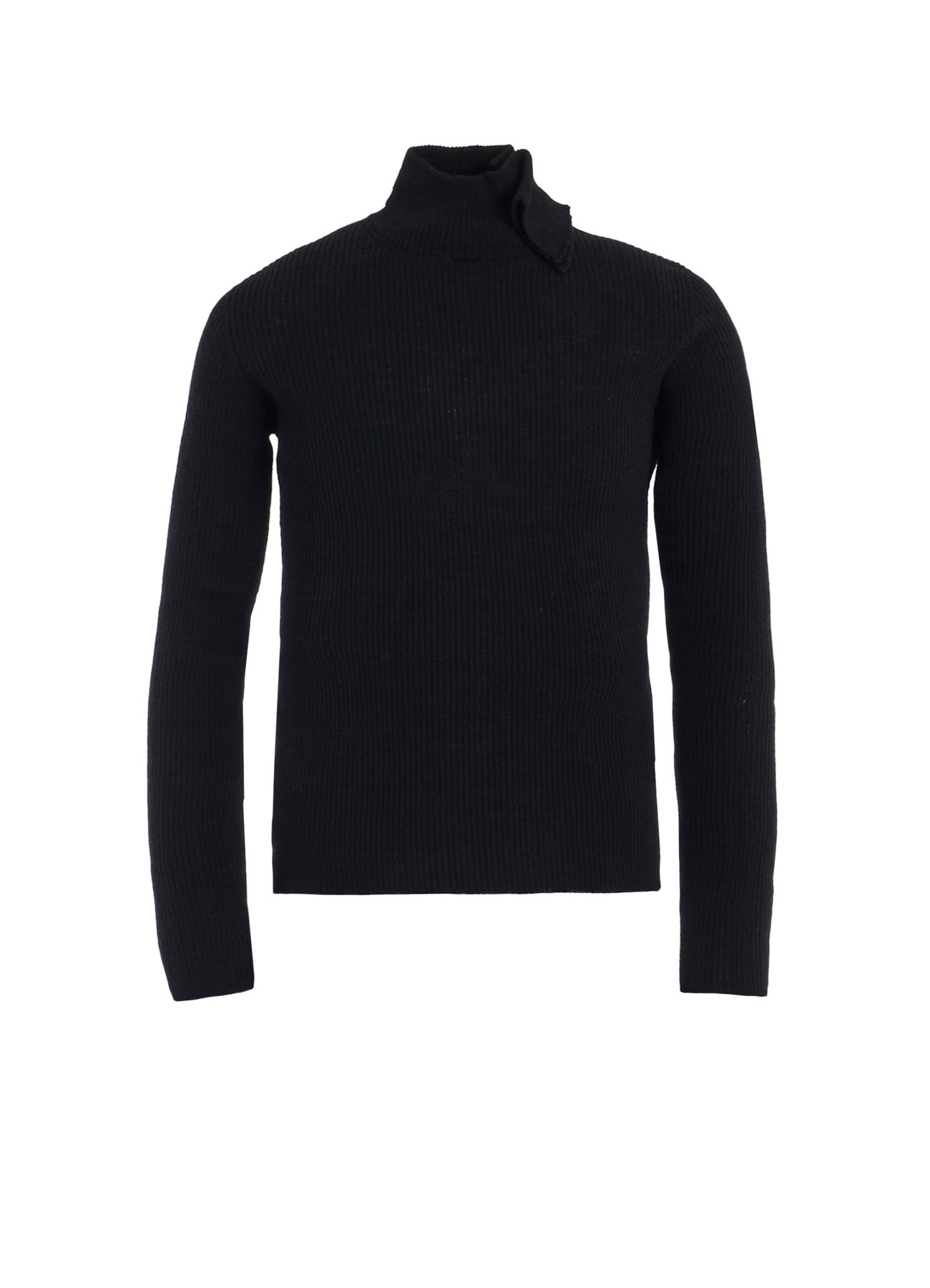 HIGH NECK RIBBED PULLOVER