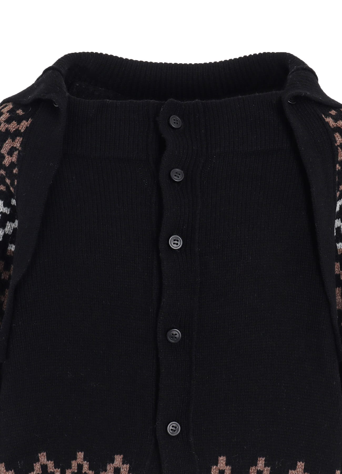 JACQUARD JERSEY RAGLAN TAPE CARDIGAN