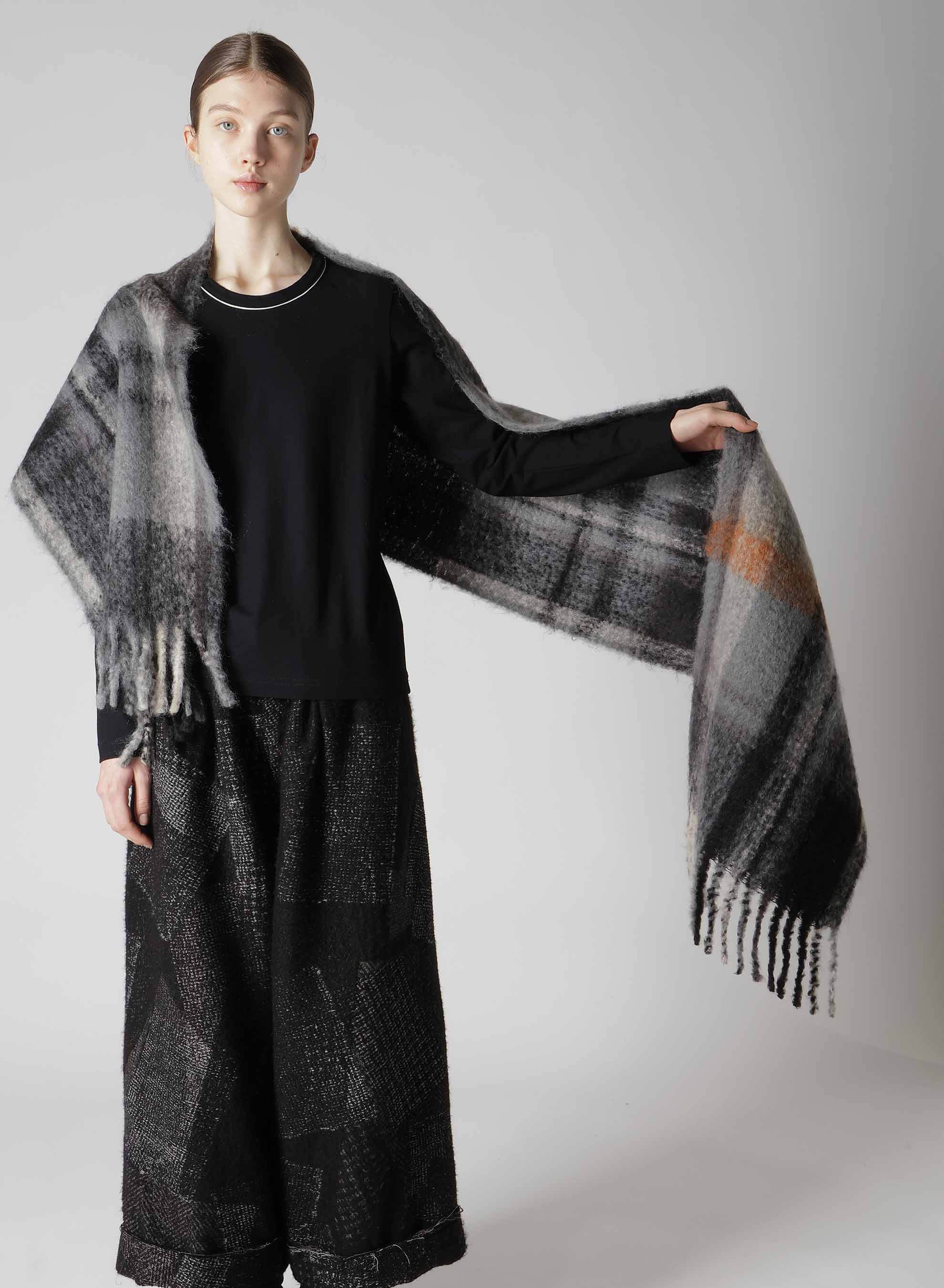 【10/18 12:00 Release】PLAID MOHAIR STOLE