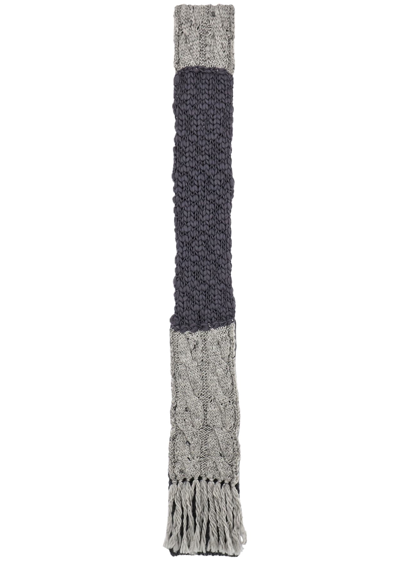 【9/13 12:00 Release】PATCHED KNITTED SCARF