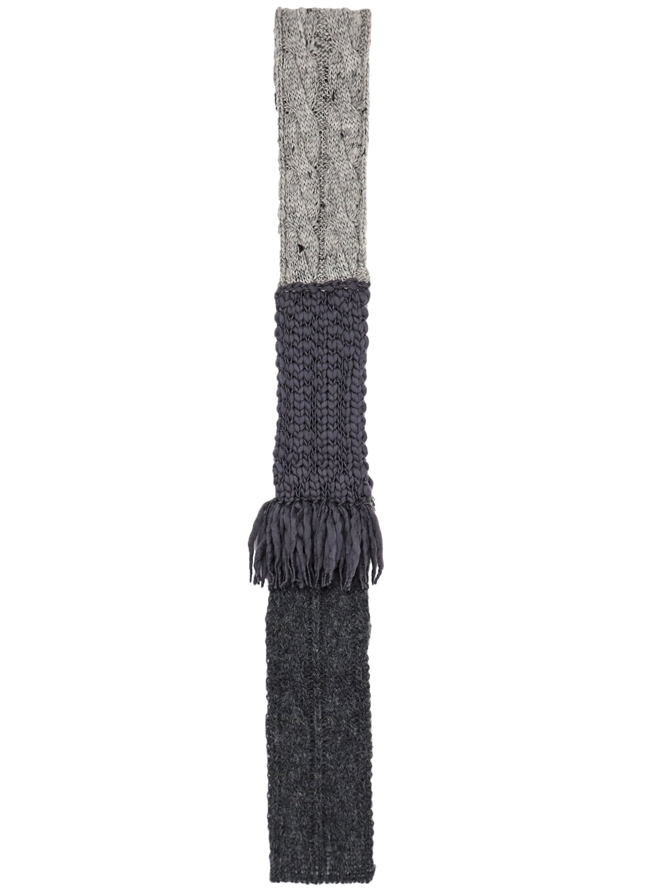 【9/13 12:00 Release】PATCHED KNITTED SCARF