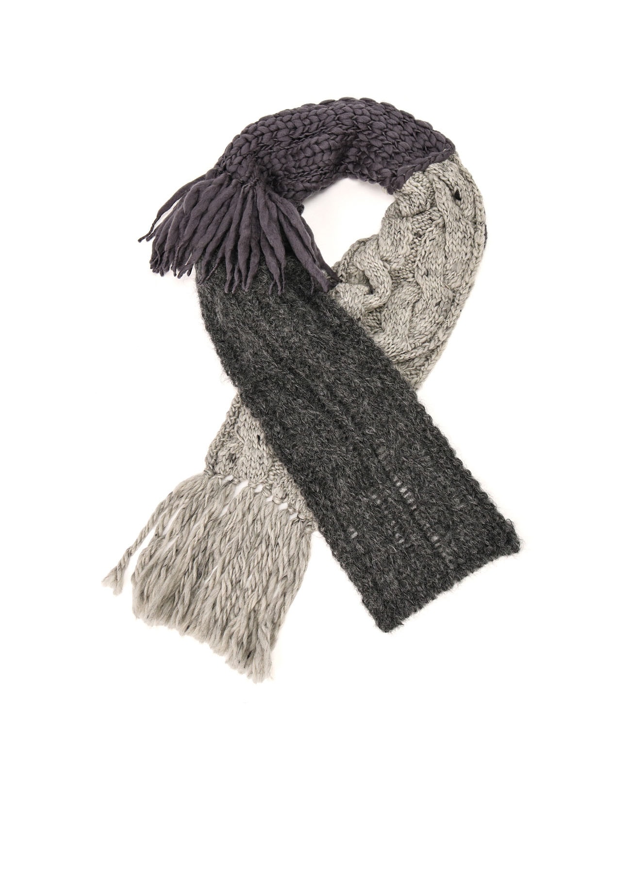 【9/13 12:00 Release】PATCHED KNITTED SCARF