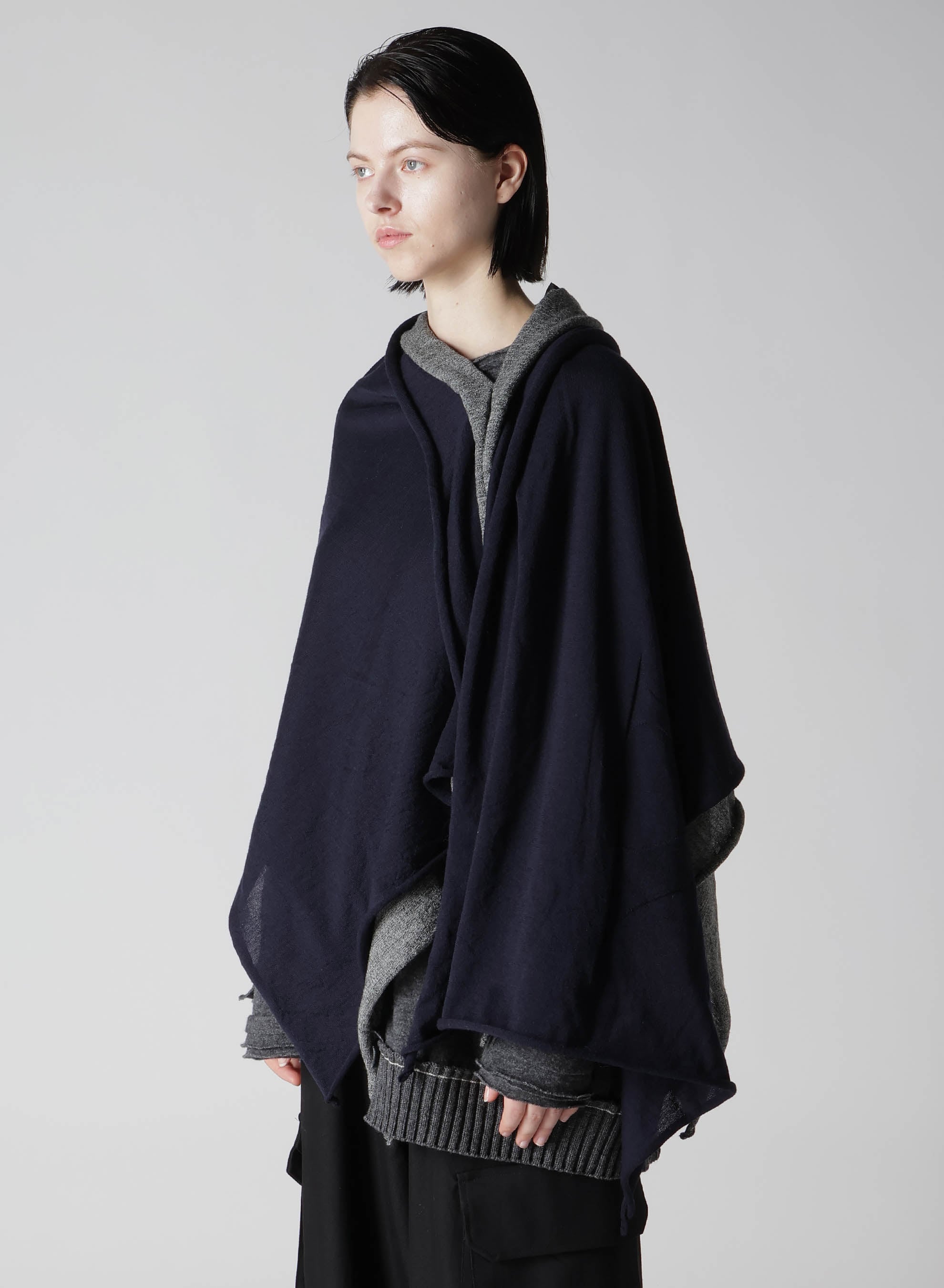 BIG LOGO JERSEY PONCHO SNOOD