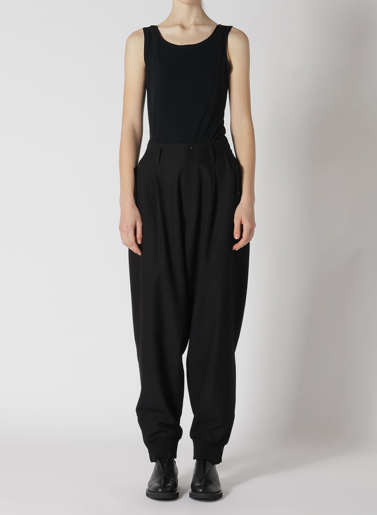 RY/W GABARDINE RIB SLEEVE PANTS