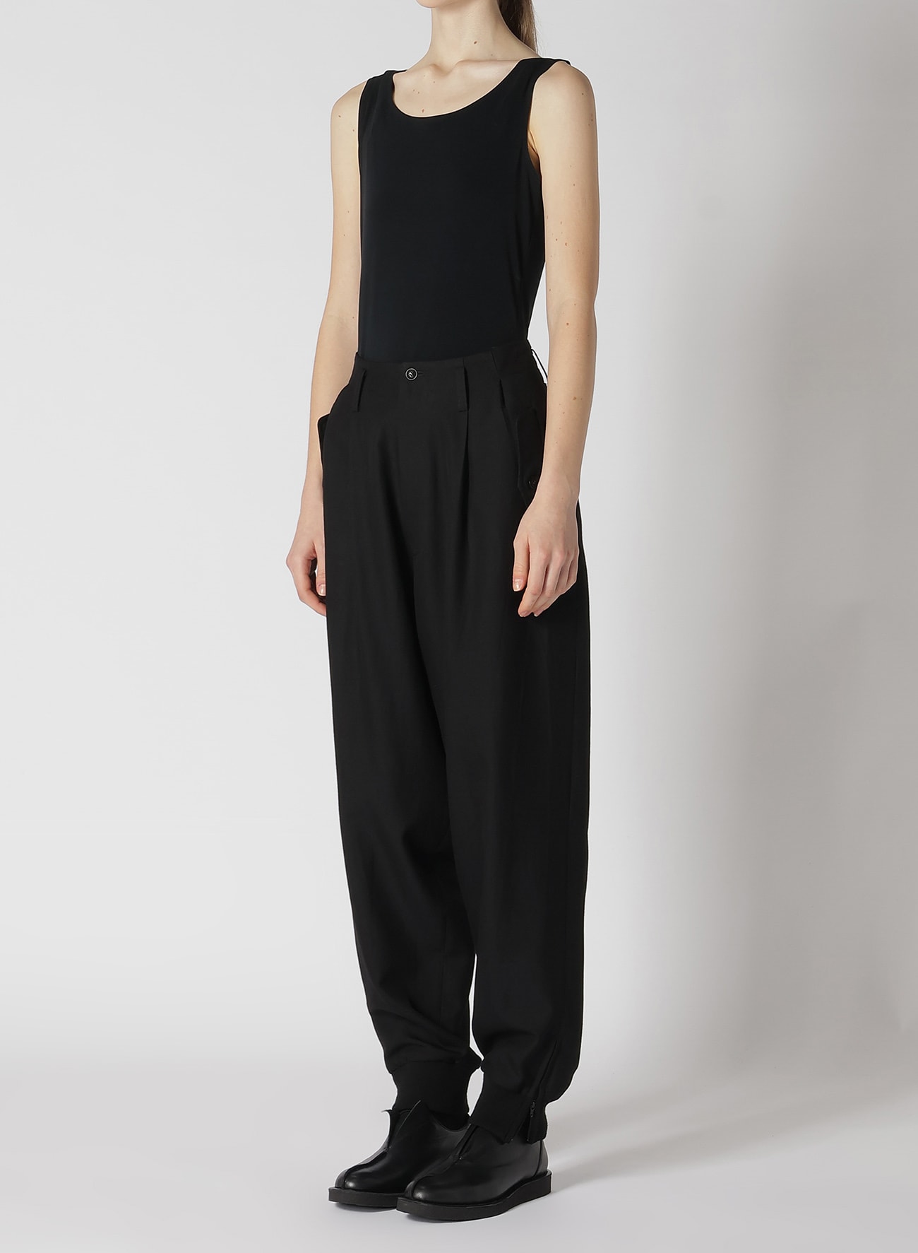 RY/W GABARDINE RIB SLEEVE PANTS