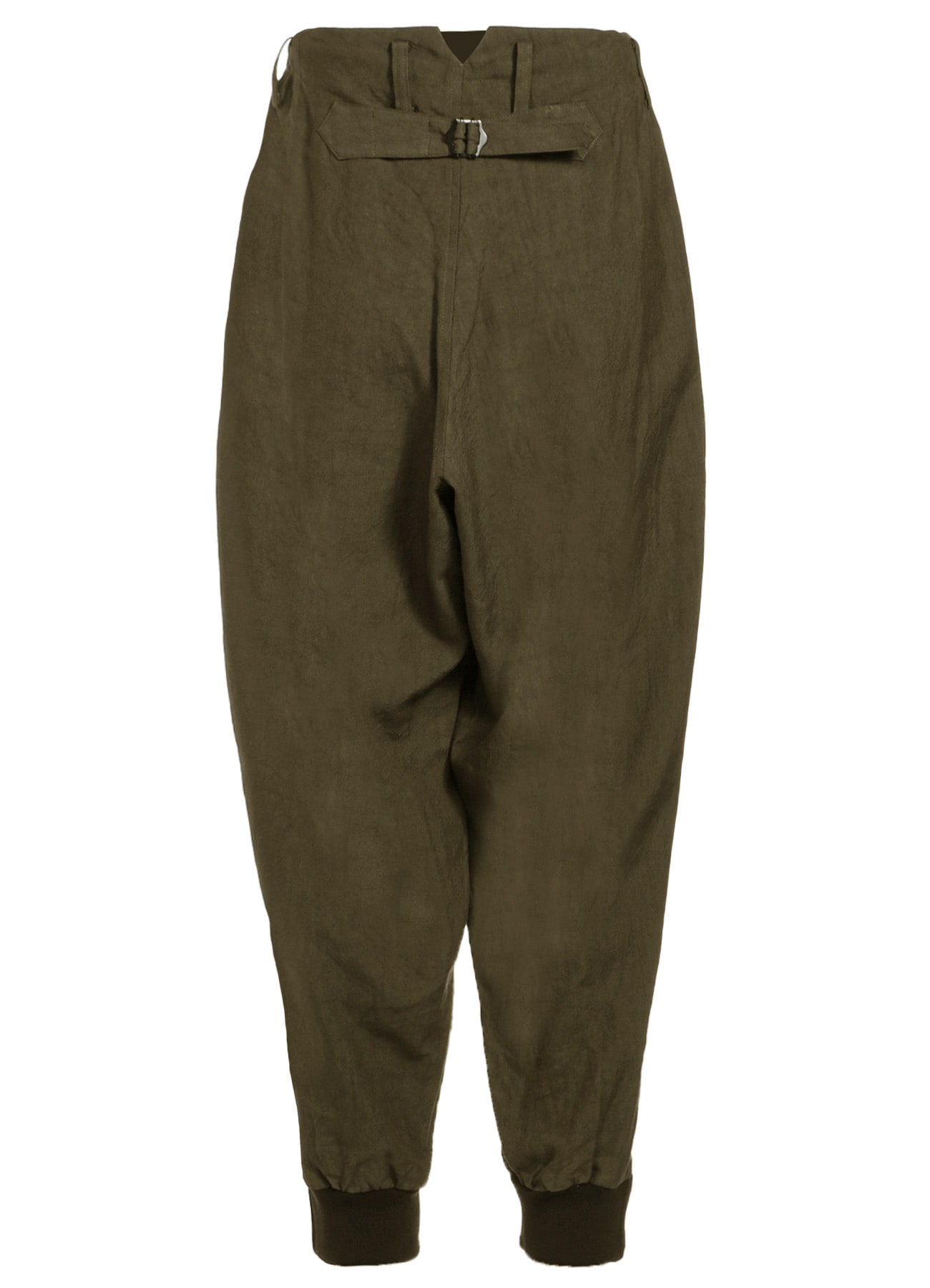 TWILL GARMENT WASH RIB SLEEVE PANTS