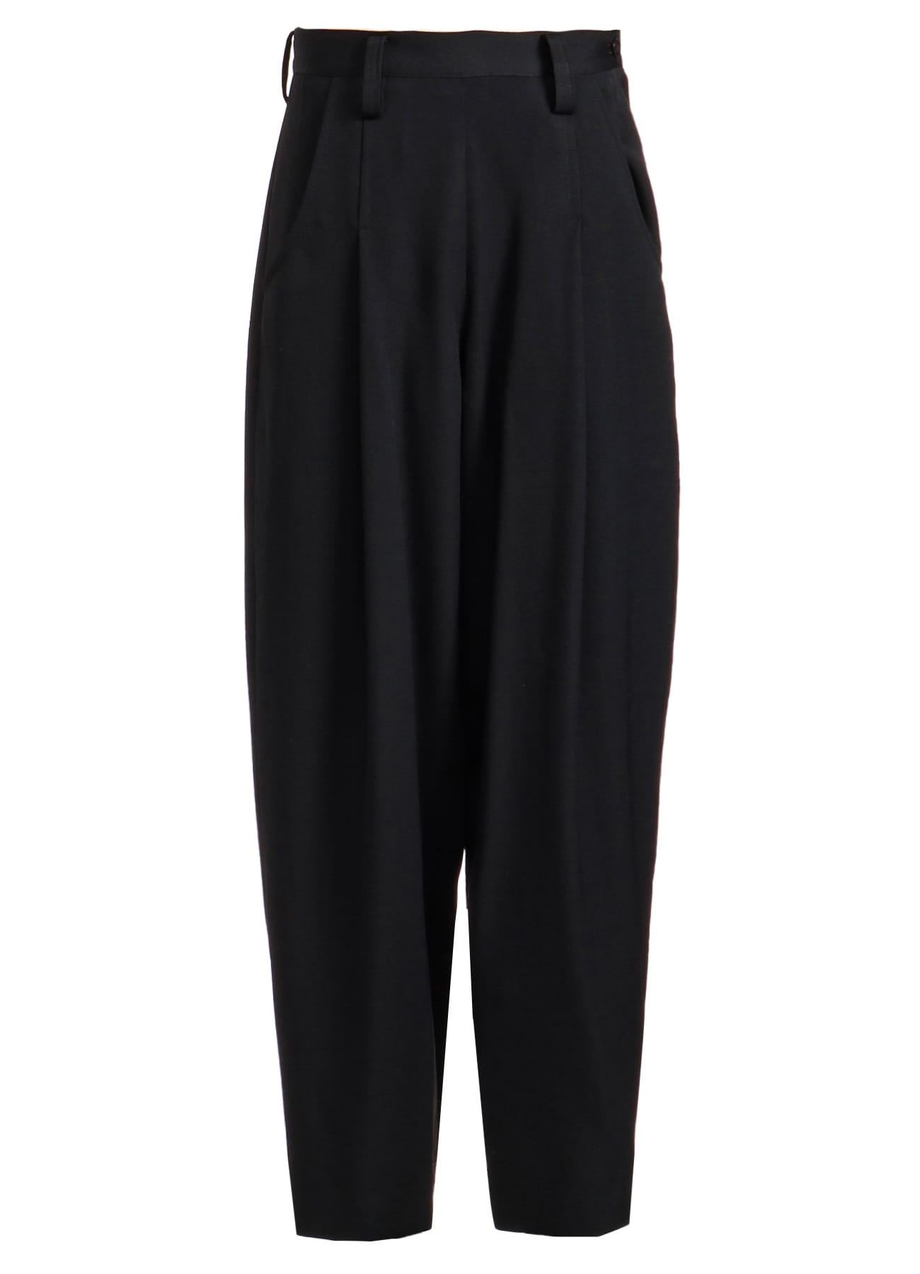 WOOL GABARDINE SIDE OPEN PANTS