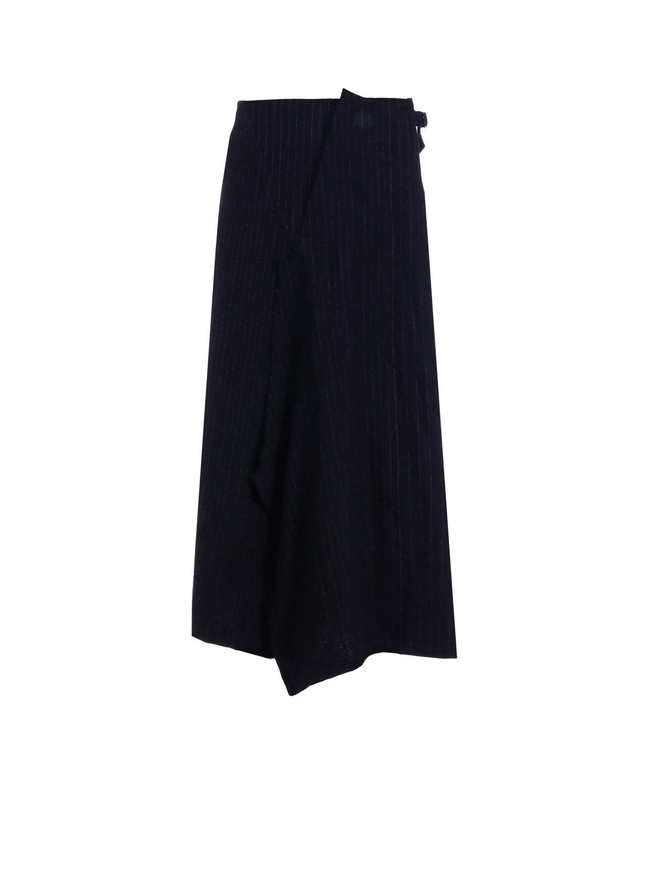 【9/13 12:00 Release】WOOL PINSTRIPE LEFT SIDE PATCH SKIRT PANTS