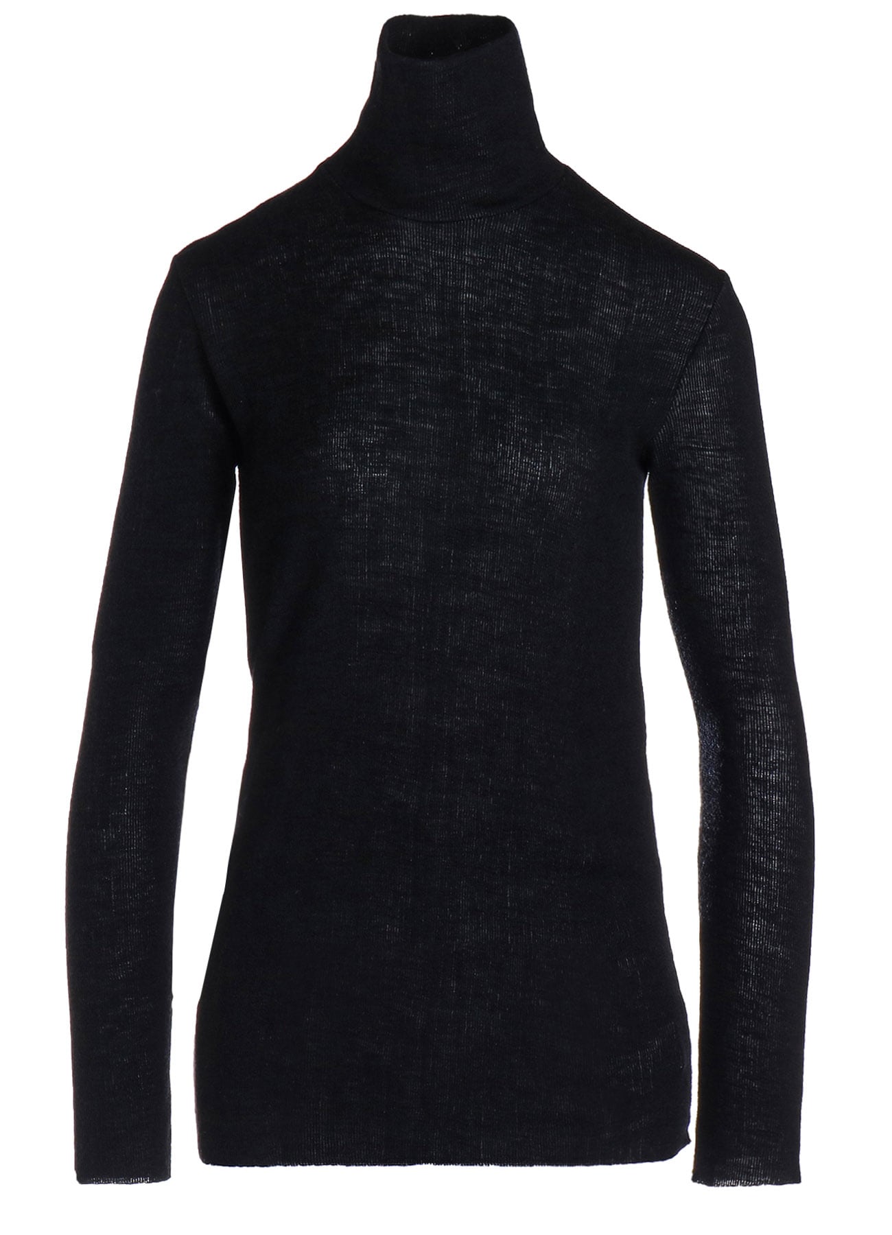 REVERSED RIB HIGHNECK LONG SLEEVE T