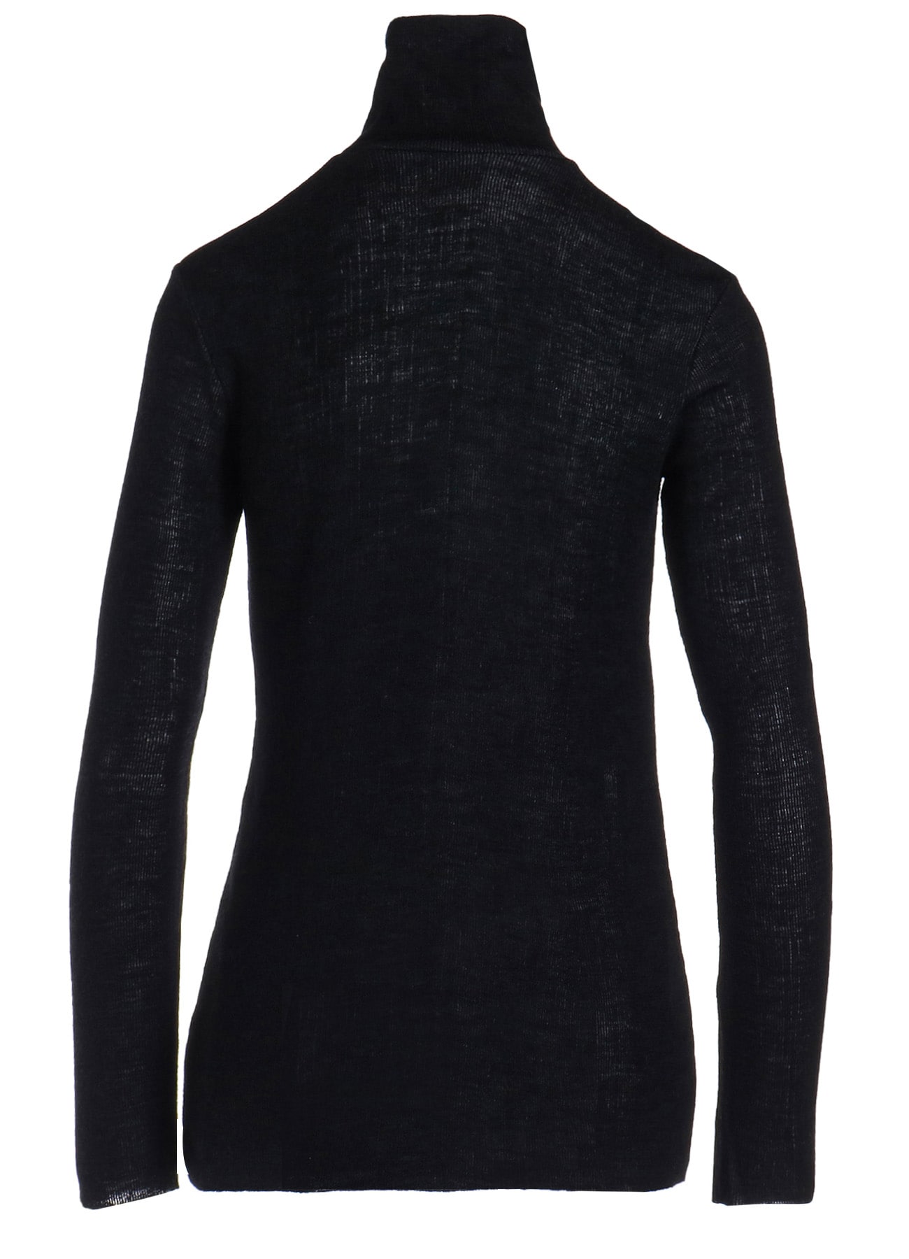 REVERSED RIB HIGHNECK LONG SLEEVE T