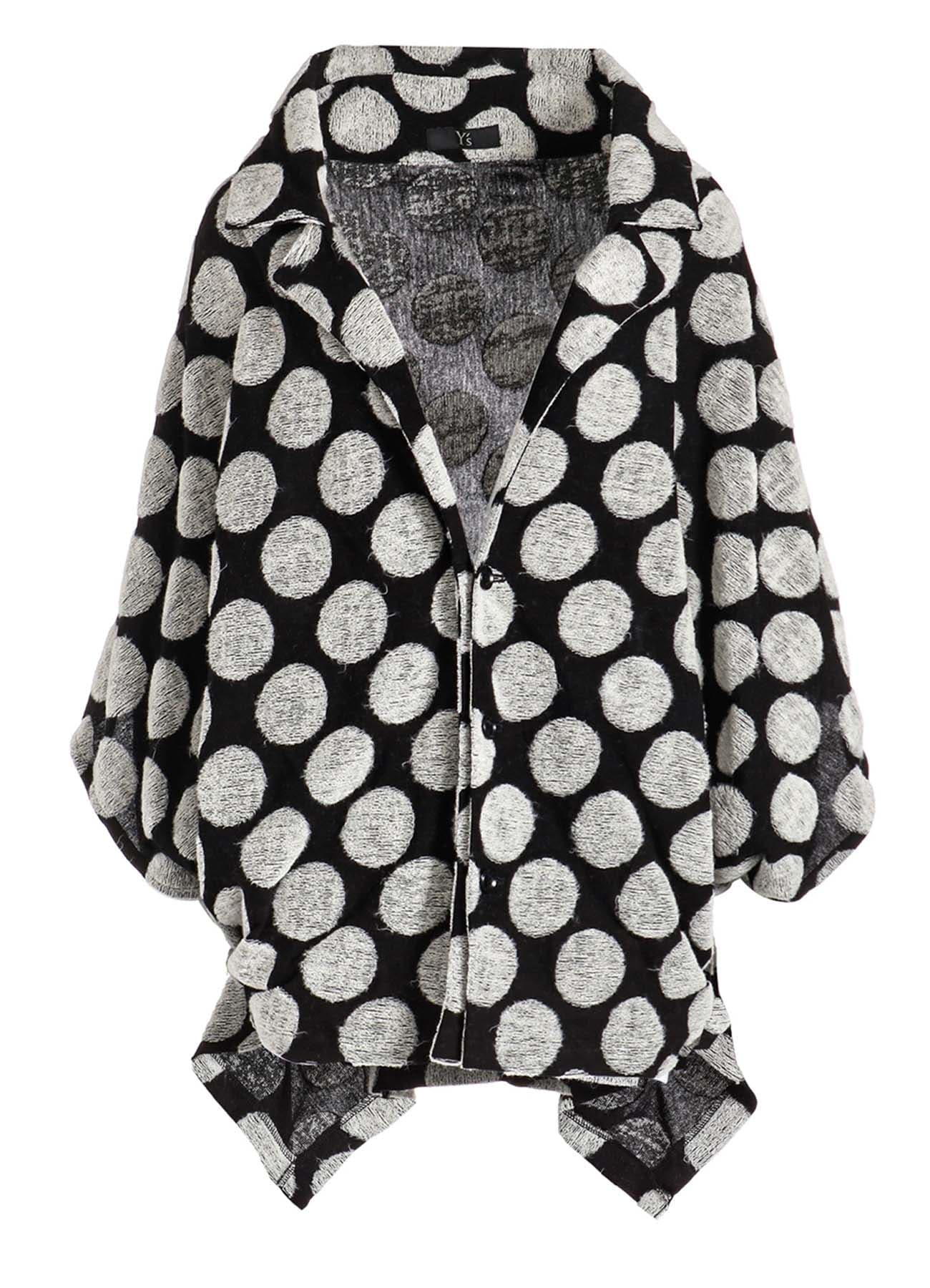 POLKA DOT PILE JQ CARDIGAN JACKET