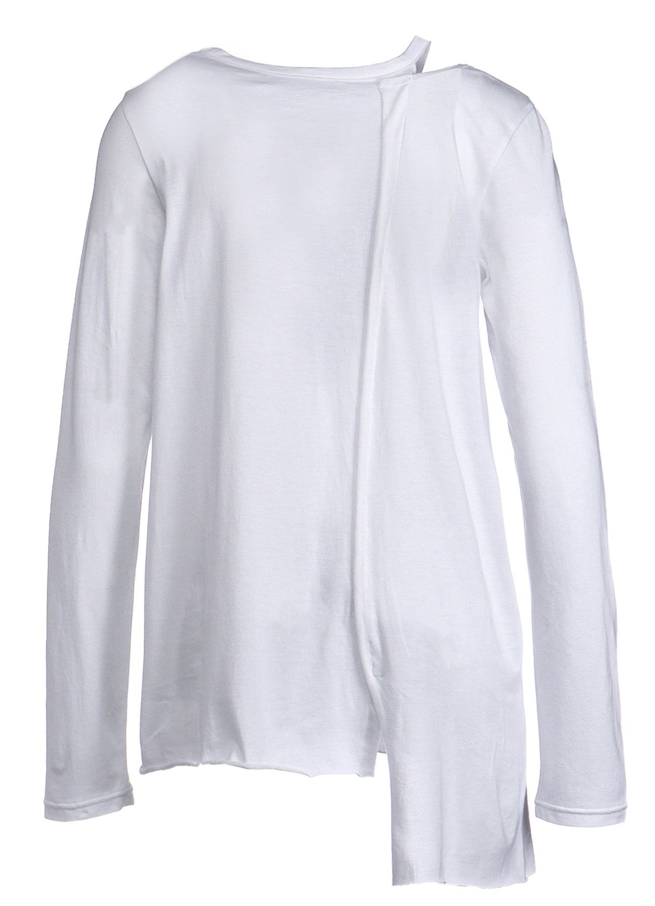 40/-SOFT JERSEY RIGHT ASYMMETRIC LONG SLEEVE T