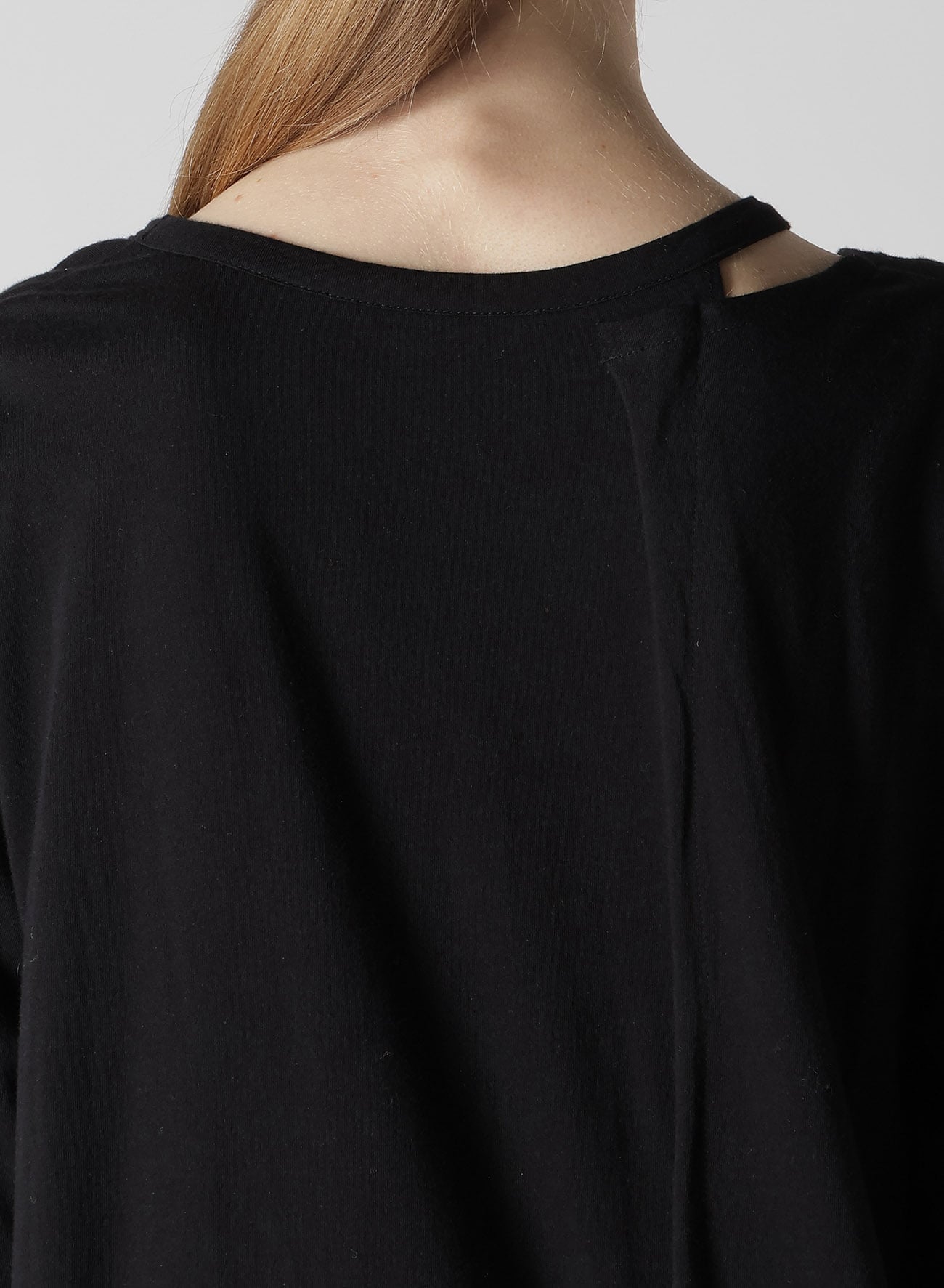 40/-SOFT JERSEY RIGHT ASYMMETRIC LONG SLEEVE T