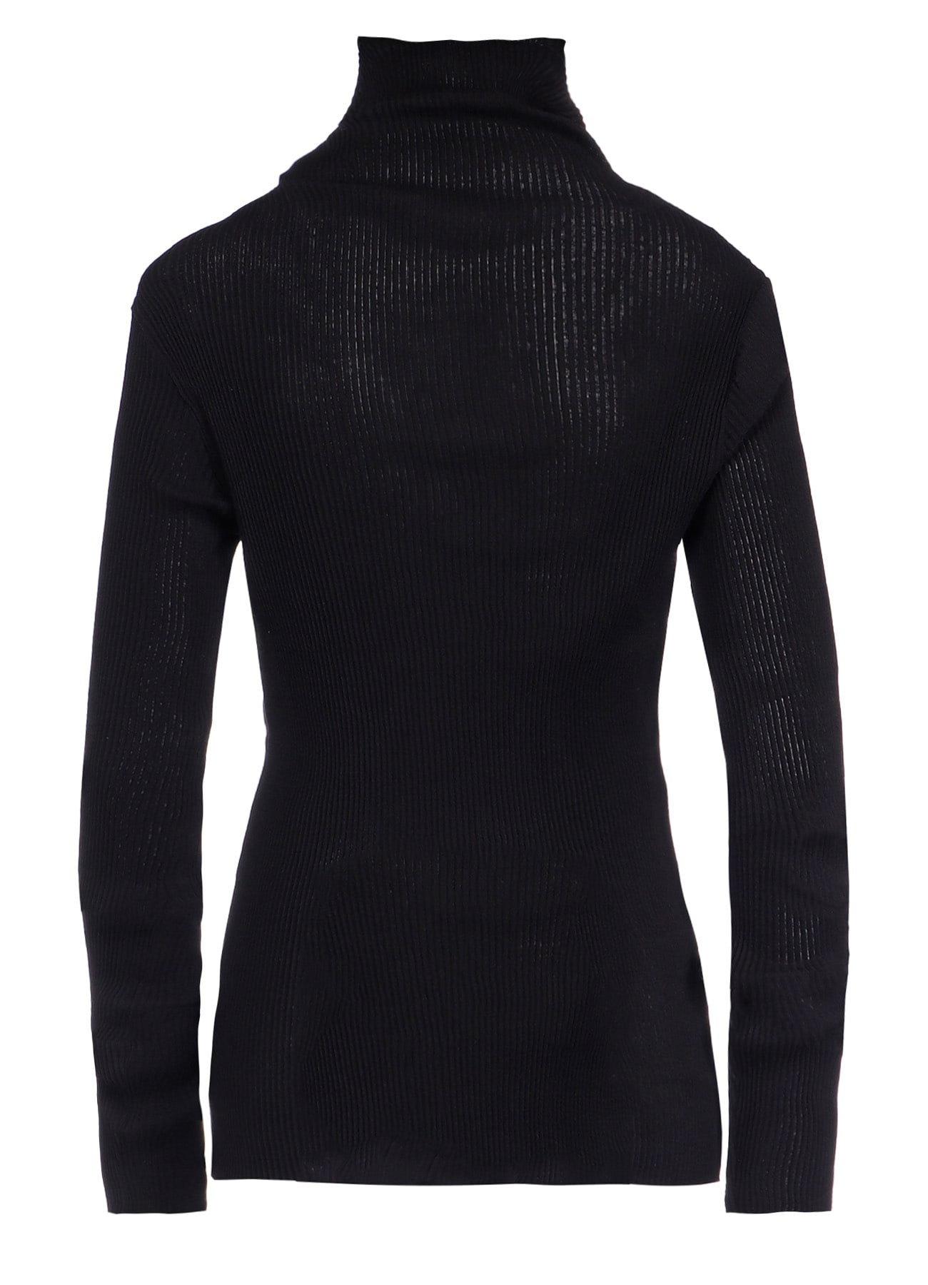 GAUZE RIB EXTRA LONG SLEEVE HIGH NECK T