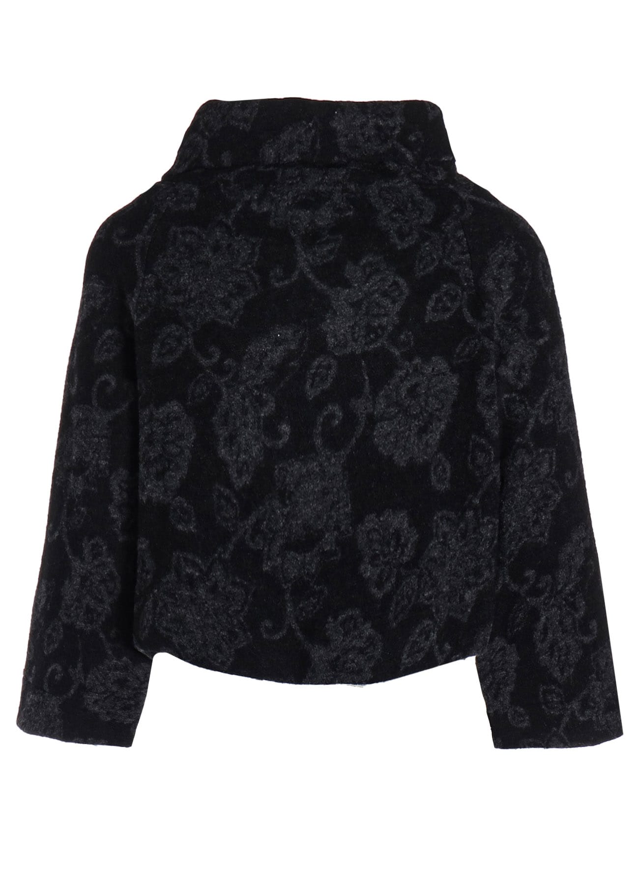 FLOWER PILE JACQUARD IRREGULAR 3 BUTTON JACKET