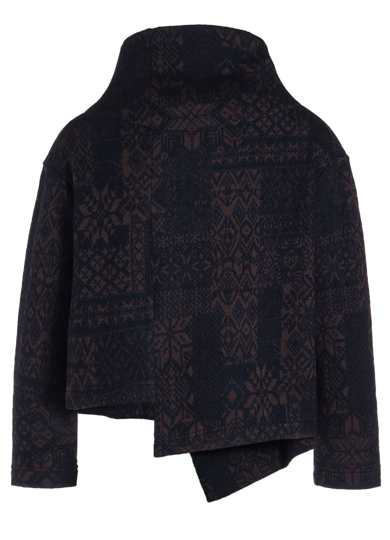 SNOW PATCHWORK W JACQUARD ASYMMETERIC JACKET