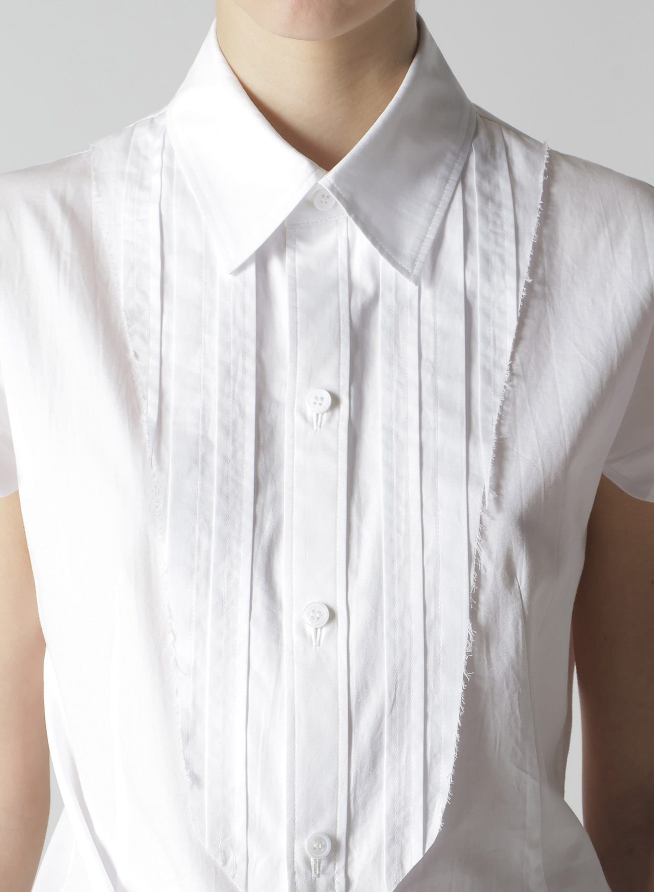 100/2 COTTON BROAD PLEATED SHIRT