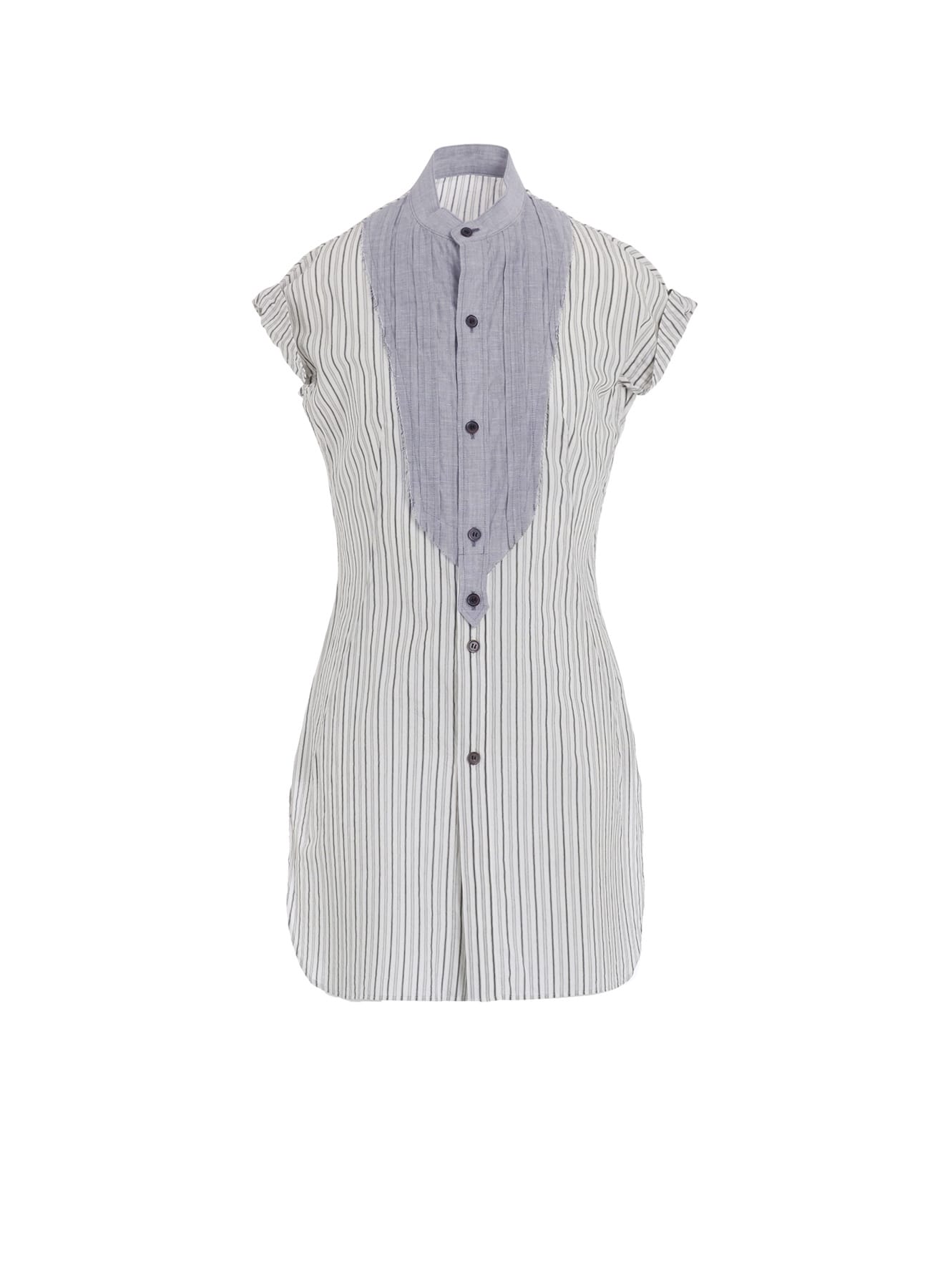 【5/2 12:00 Release】C/CU HARD TWISTED DOBBY STRIPE STAND COLLAR SHIRT