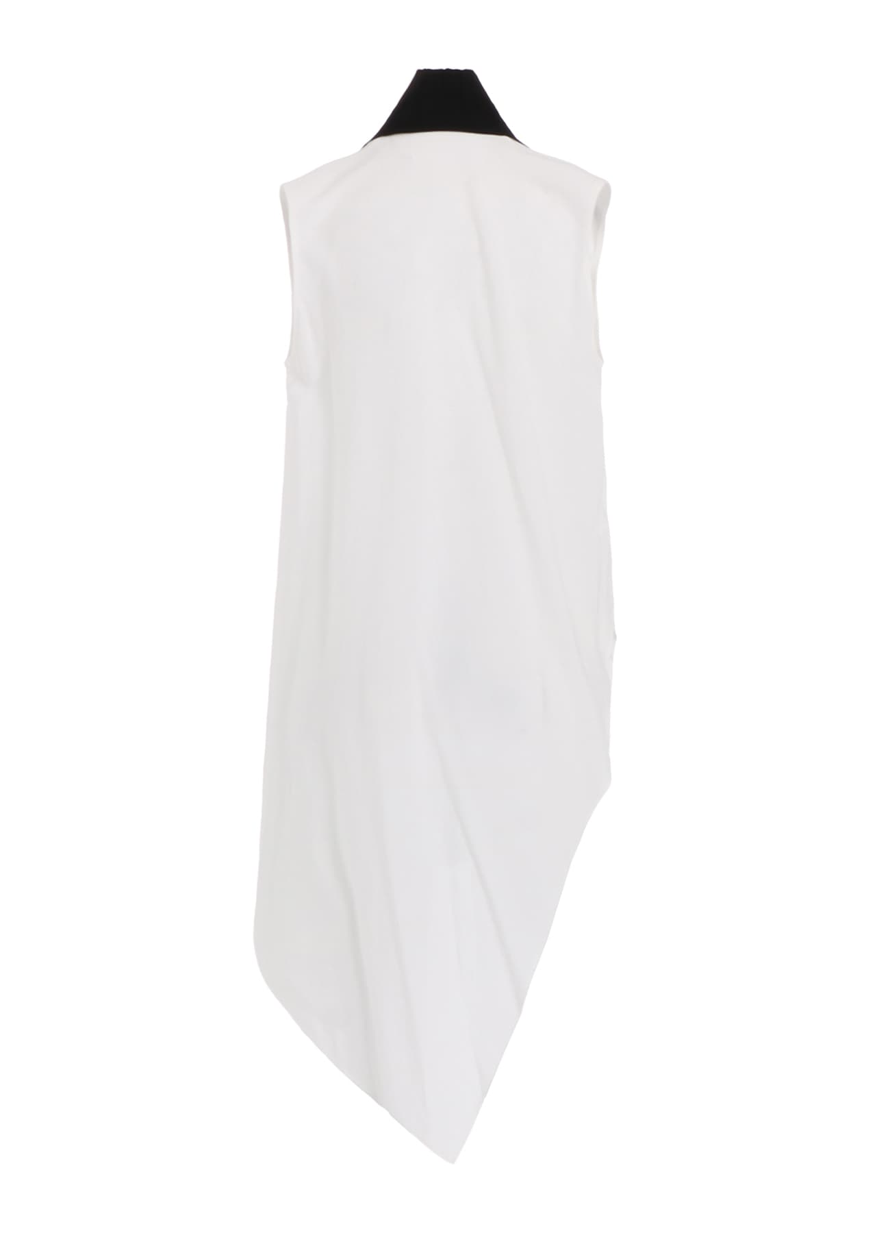 RAYON/LINEN SHEETING TIE STYLE SLEEVELESS BLOUSE