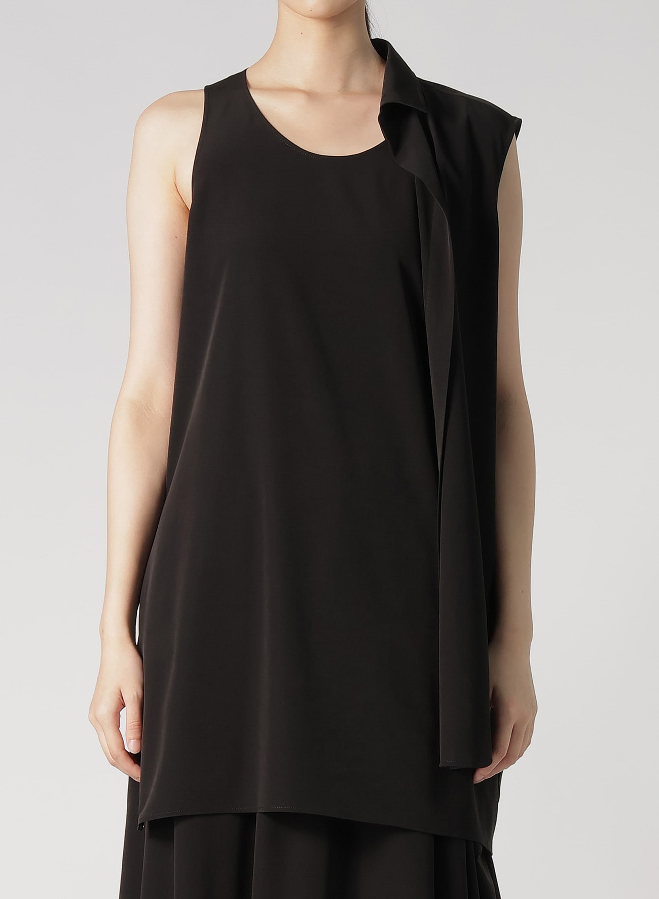 TA/PE SUPER VIYON TUSSER DOUBLE SLEEVELESS SHIRT