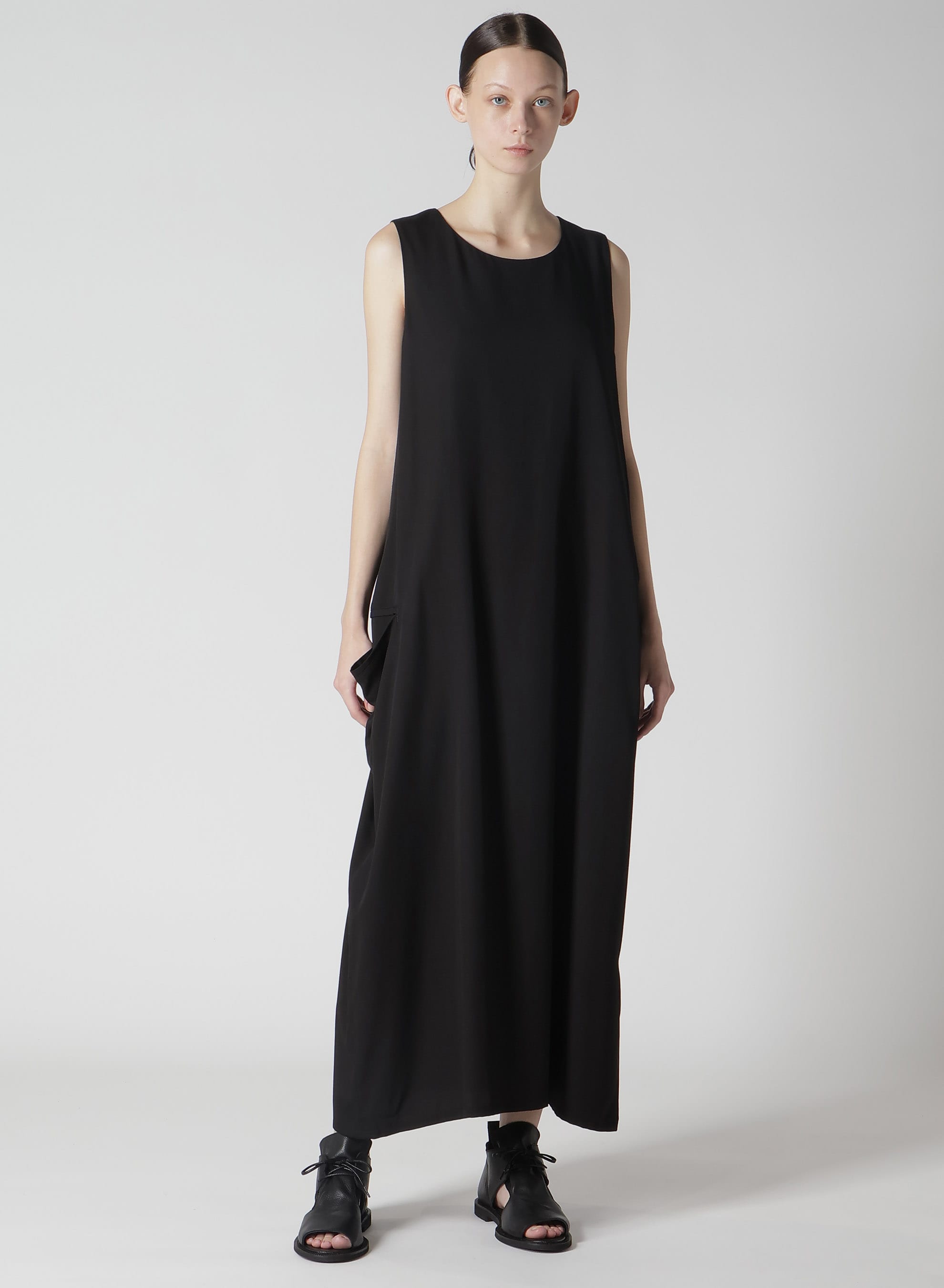 【1/23 12:00 Release】RAYON TWILL SLEEVELESS DRESS