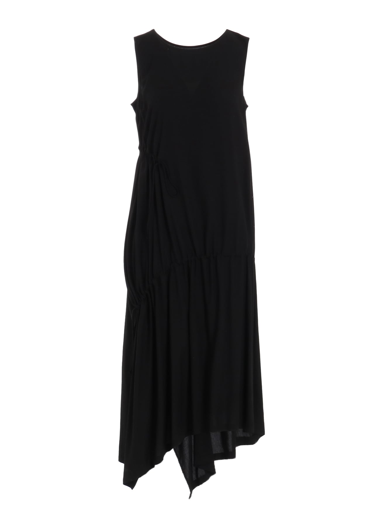 RAYON/CAMBRIC SHIRRING DRESS