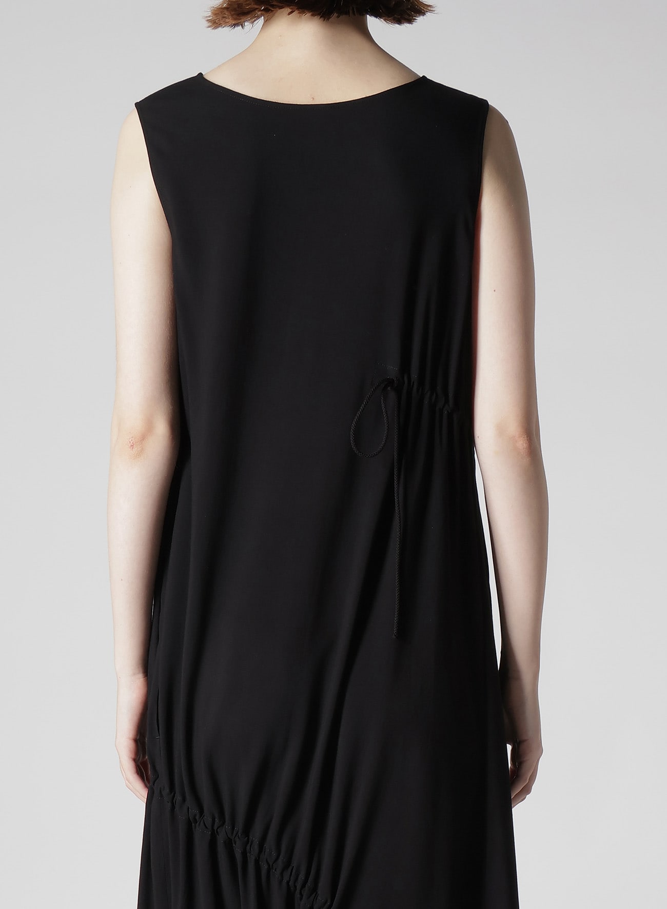 RAYON/CAMBRIC SHIRRING DRESS