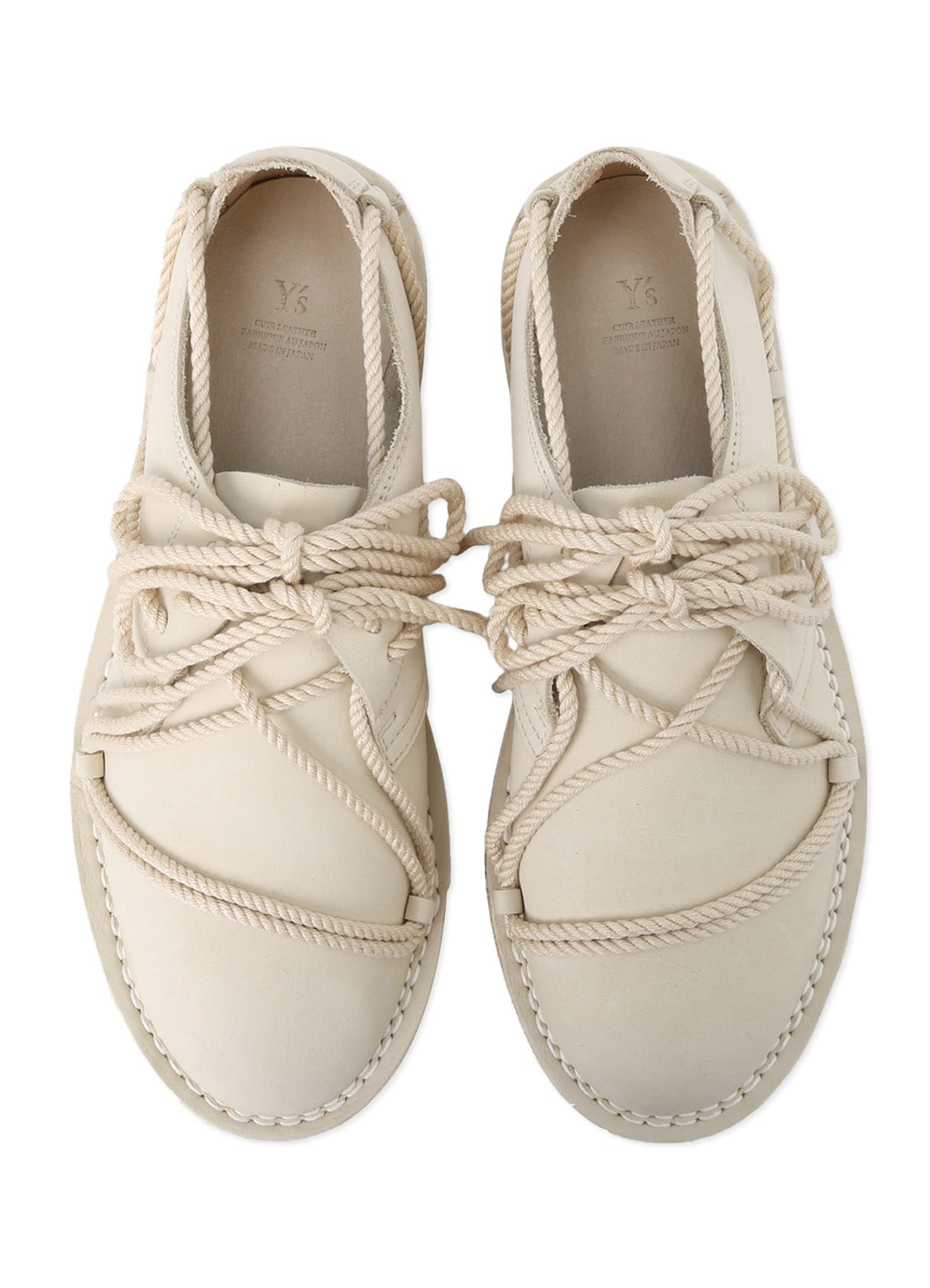 NUBUCK LEATHER RANDOM ROPE SHOES